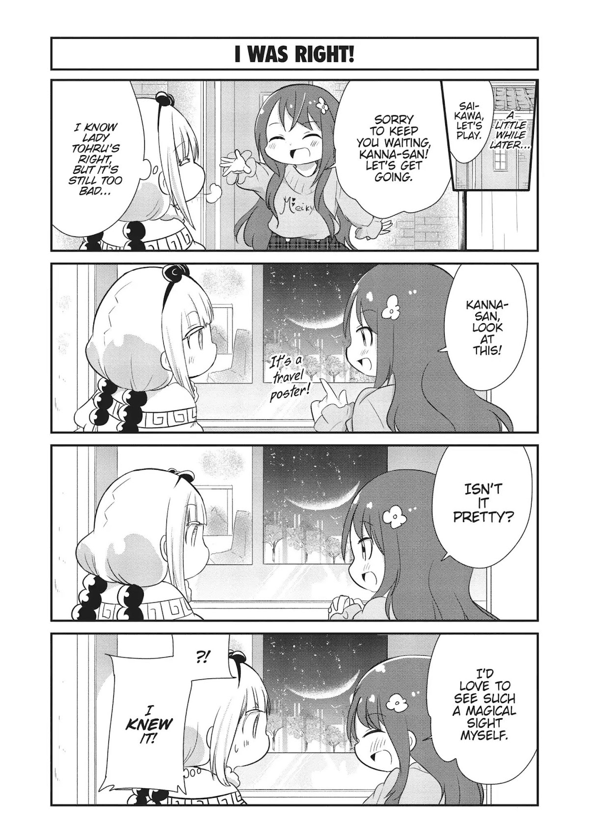 Kobayashi-san Chi no Maid Dragon: Kanna no Nichijou Chapter 60 page 3 - Chapter 60: Time For Night Blossoms