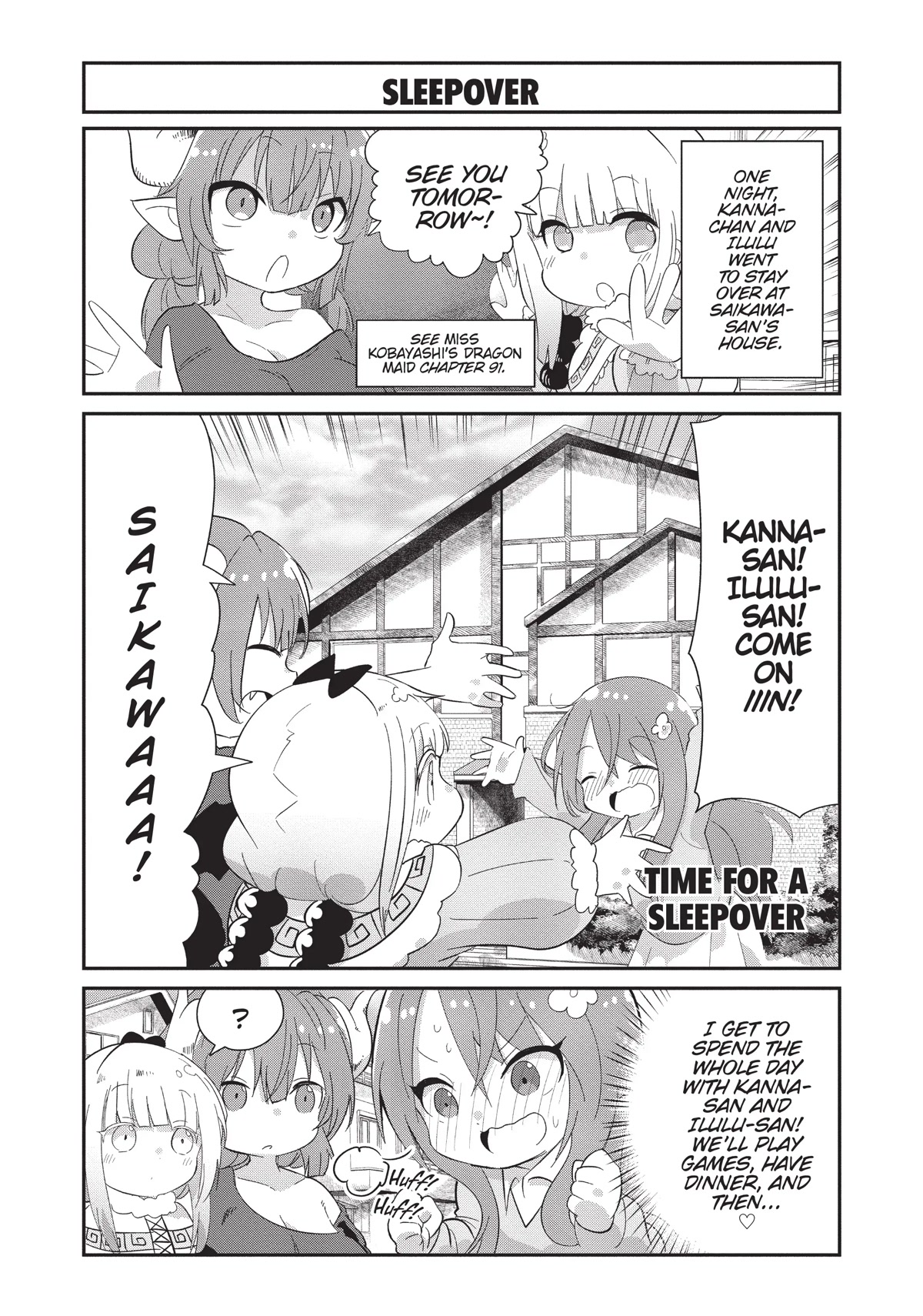 Kobayashi-san Chi no Maid Dragon: Kanna no Nichijou Chapter 92 page 1 - Chapter 92