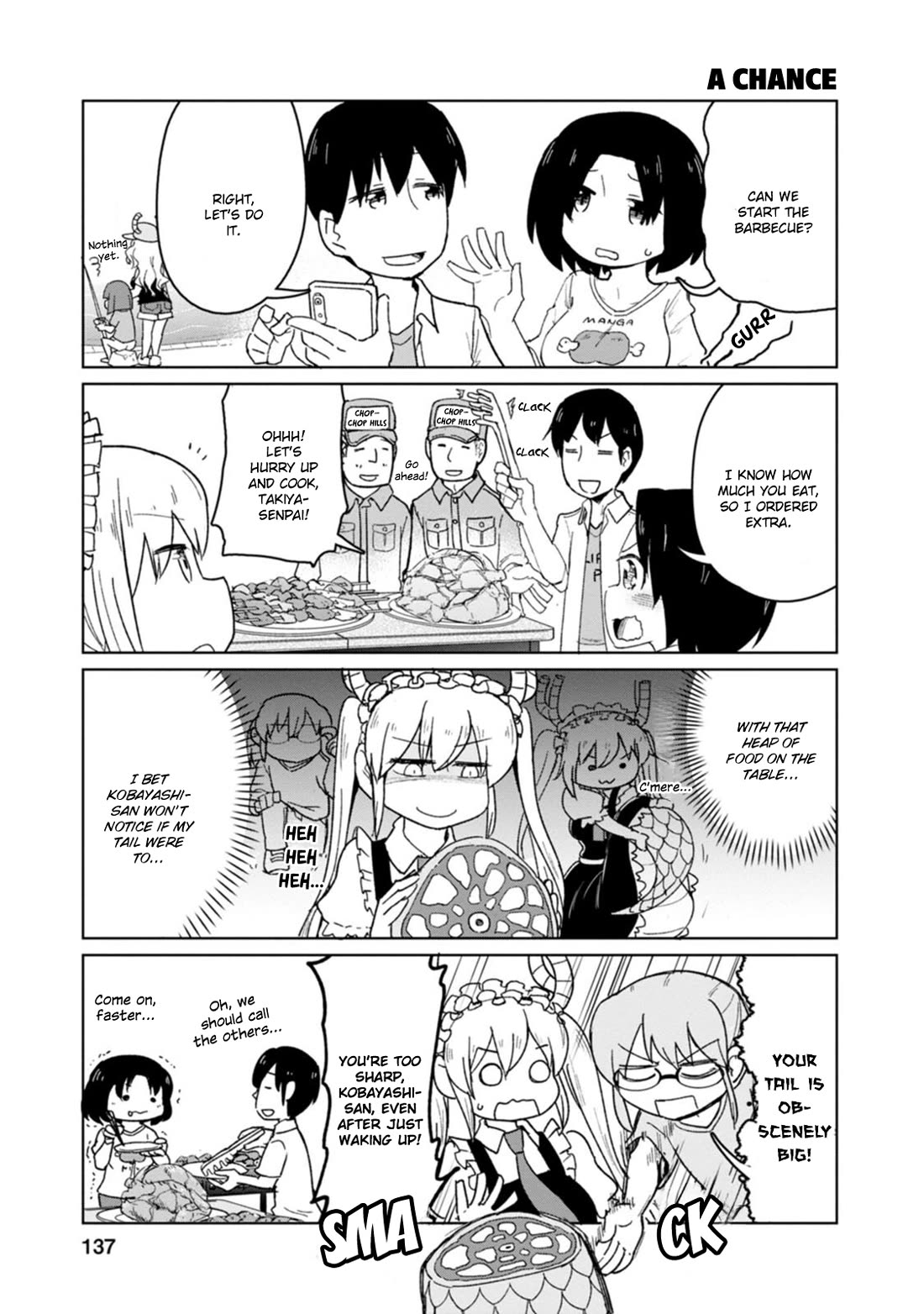 Kobayashi-san Chi no Maid Dragon: Okomorigurashi no Fafnir Chapter 10 page 7 - Chapter 10: Fafnir and Outdoors