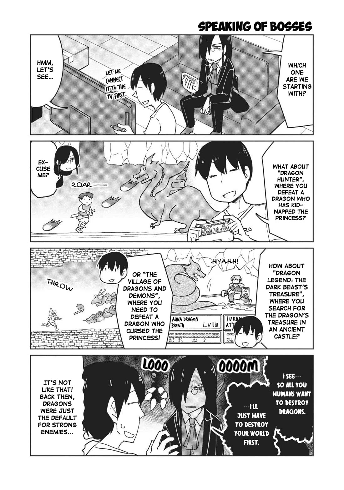 Kobayashi-san Chi no Maid Dragon: Okomorigurashi no Fafnir Chapter 11 page 3 - Chapter 11: Fafnir and All-day Retro Gaming