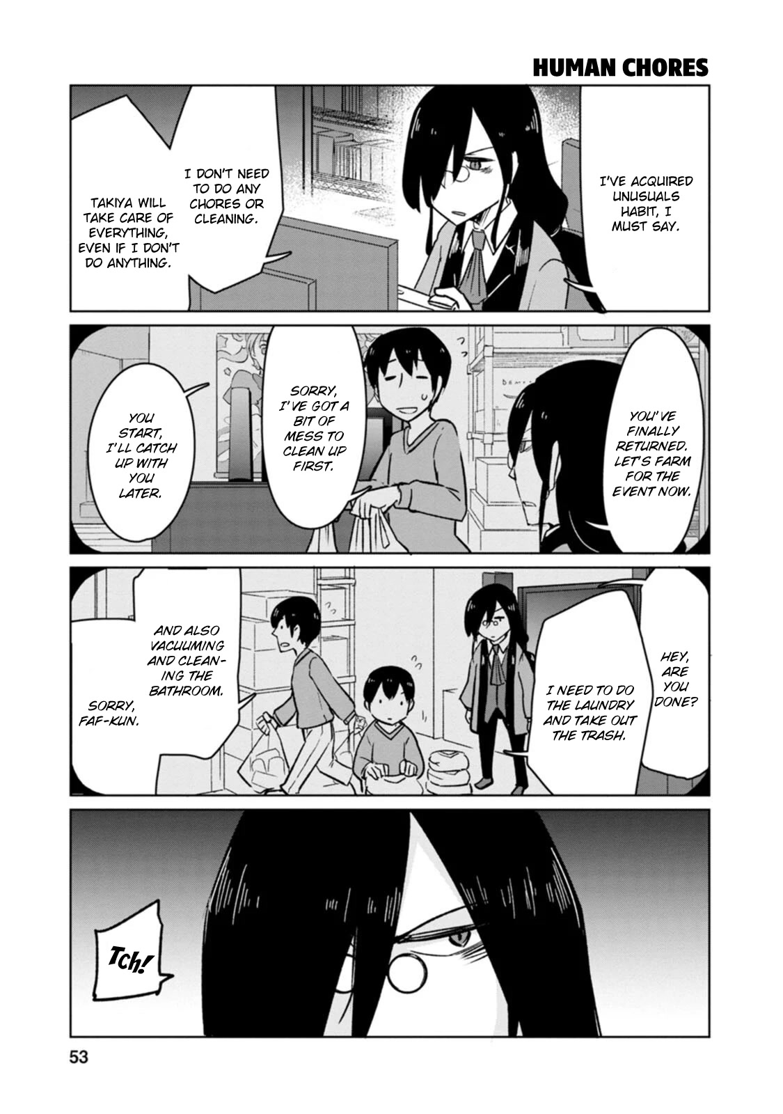 Kobayashi-san Chi no Maid Dragon: Okomorigurashi no Fafnir Chapter 4 page 7 - Chapter 4: Fafnir and House Sitting