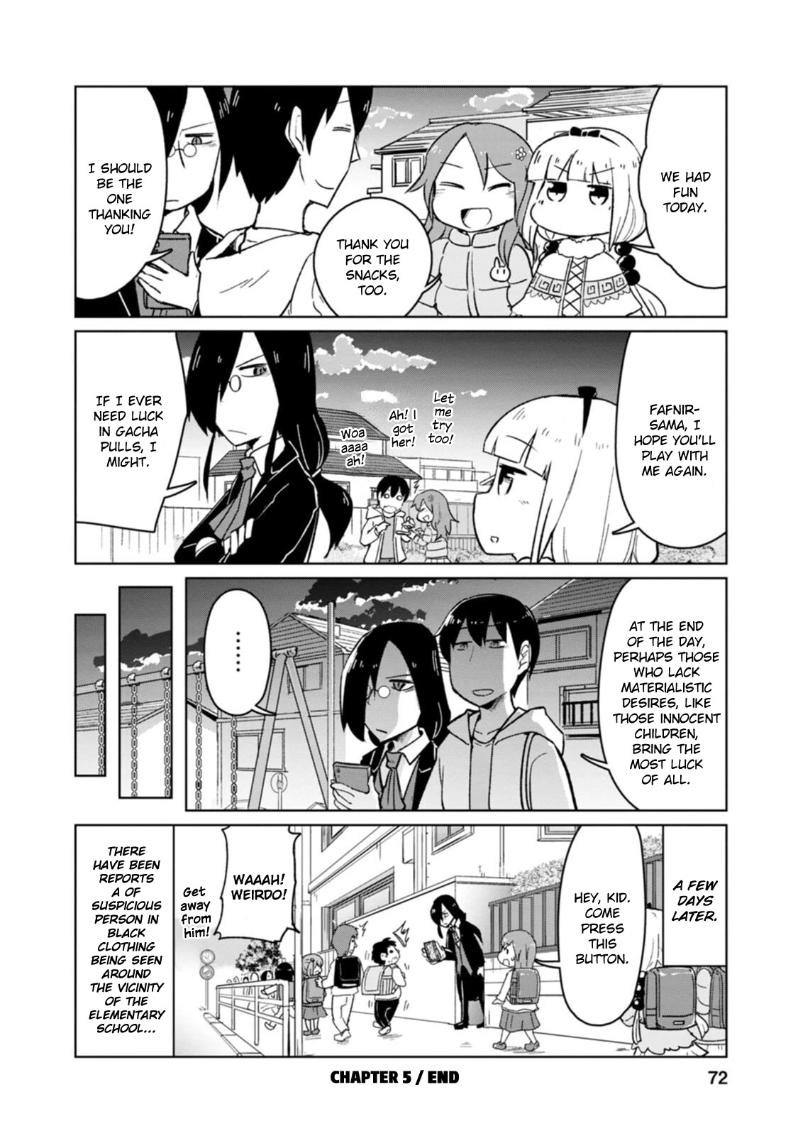 Kobayashi-san Chi no Maid Dragon: Okomorigurashi no Fafnir Chapter 5 page 12 - Chapter 5: Fafnir and Park Recreation
