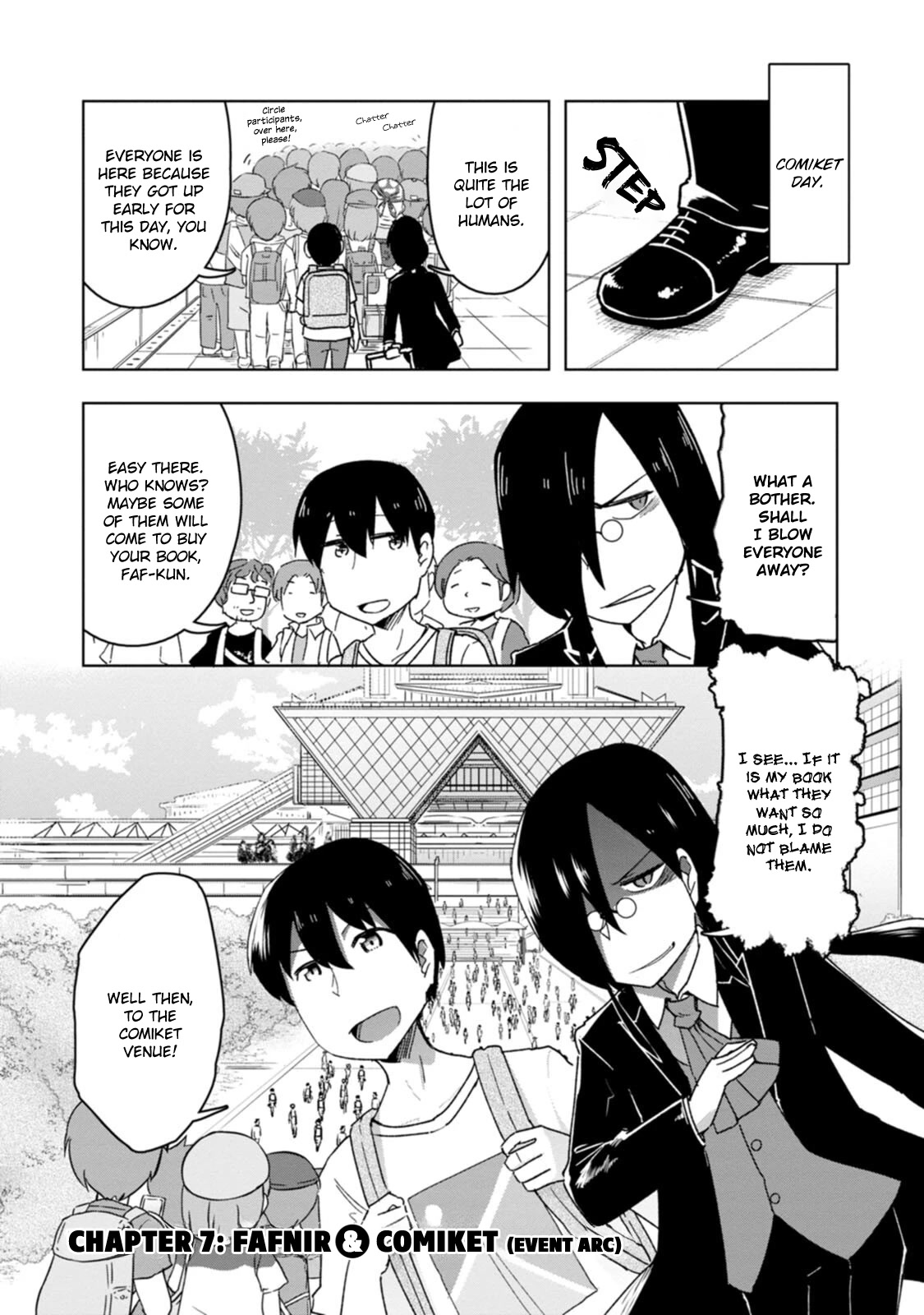 Kobayashi-san Chi no Maid Dragon: Okomorigurashi no Fafnir Chapter 7 page 1 - Chapter 7: Fafnir and Comiket (Event Arc)