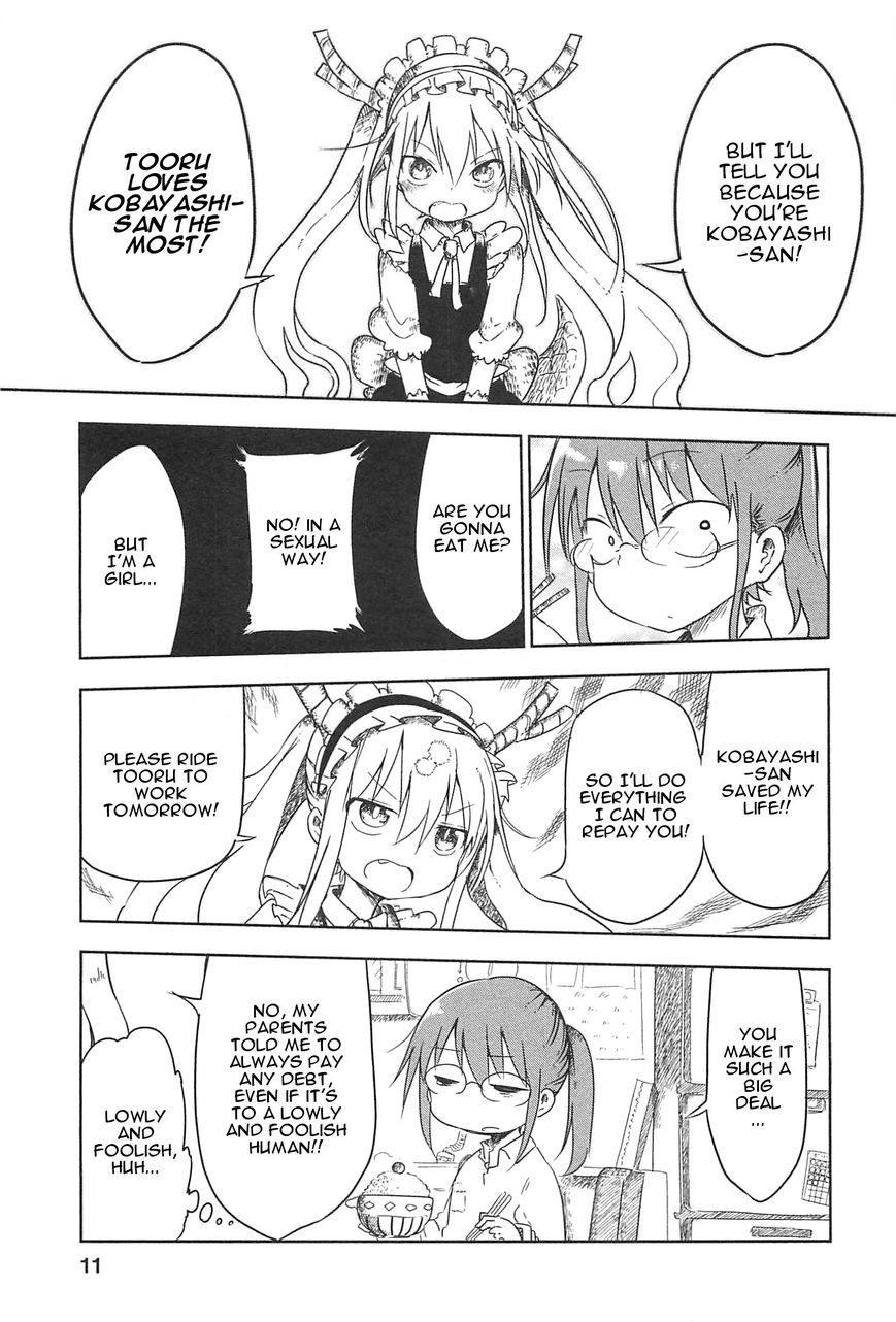 Kobayashi-san Chi no Maid Dragon Chapter 1 page 9 - Chapter 1 : Tooru and Kobayashi-san
