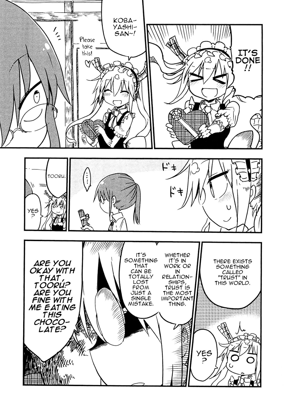Kobayashi-san Chi no Maid Dragon Chapter 10 page 3 - Chapter 10 : Tooru and Valentine's Day