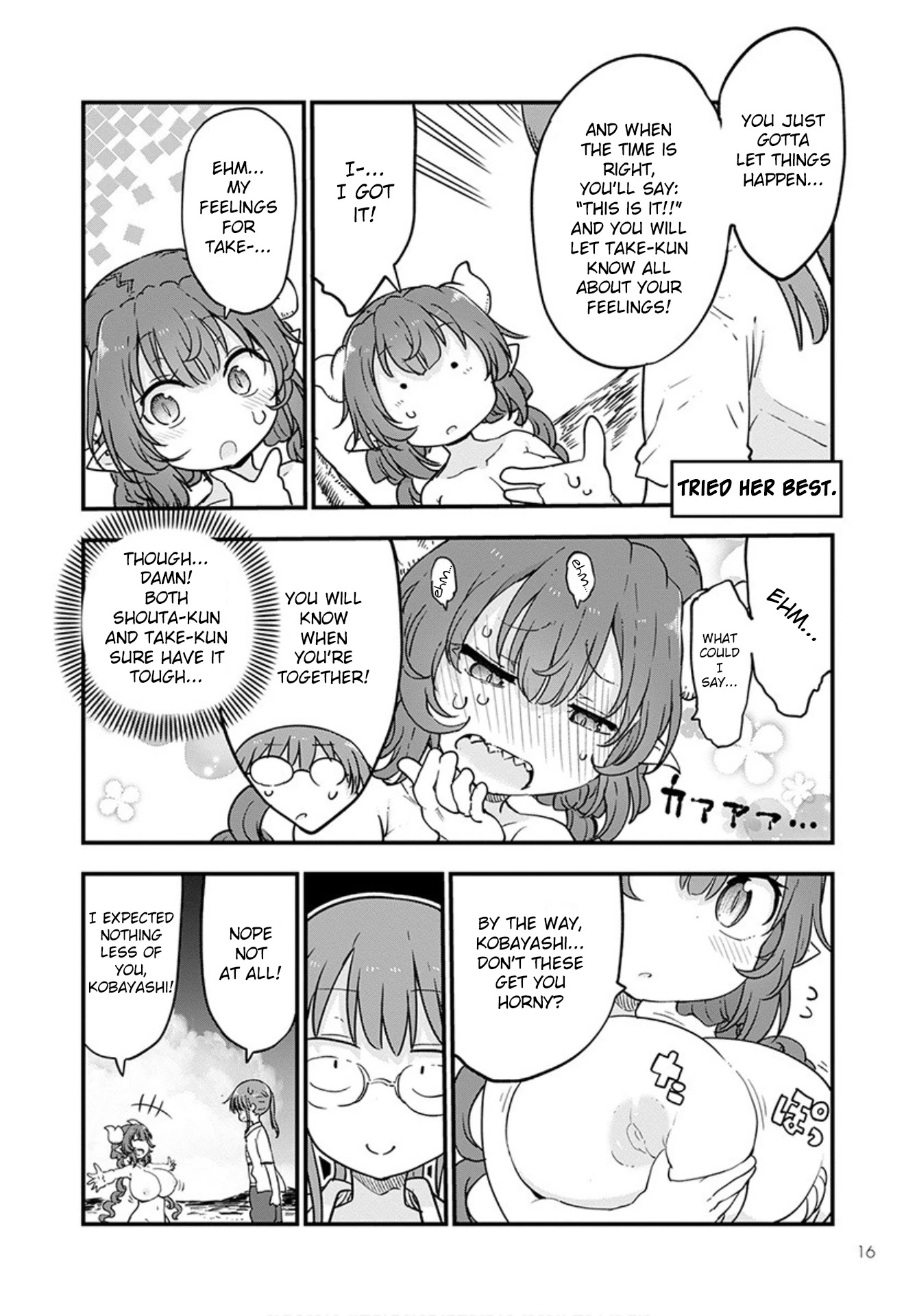 Kobayashi-san Chi no Maid Dragon Chapter 100 page 12 - Chapter 100: Tooru and The Thing 2