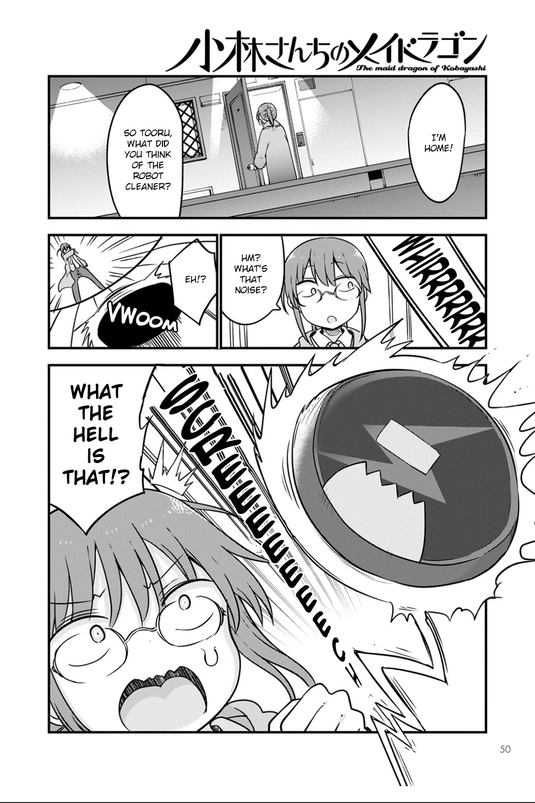Kobayashi-san Chi no Maid Dragon Chapter 115 page 12 - Chapter 115: Tooru and the Robot Vacuum Cleaner