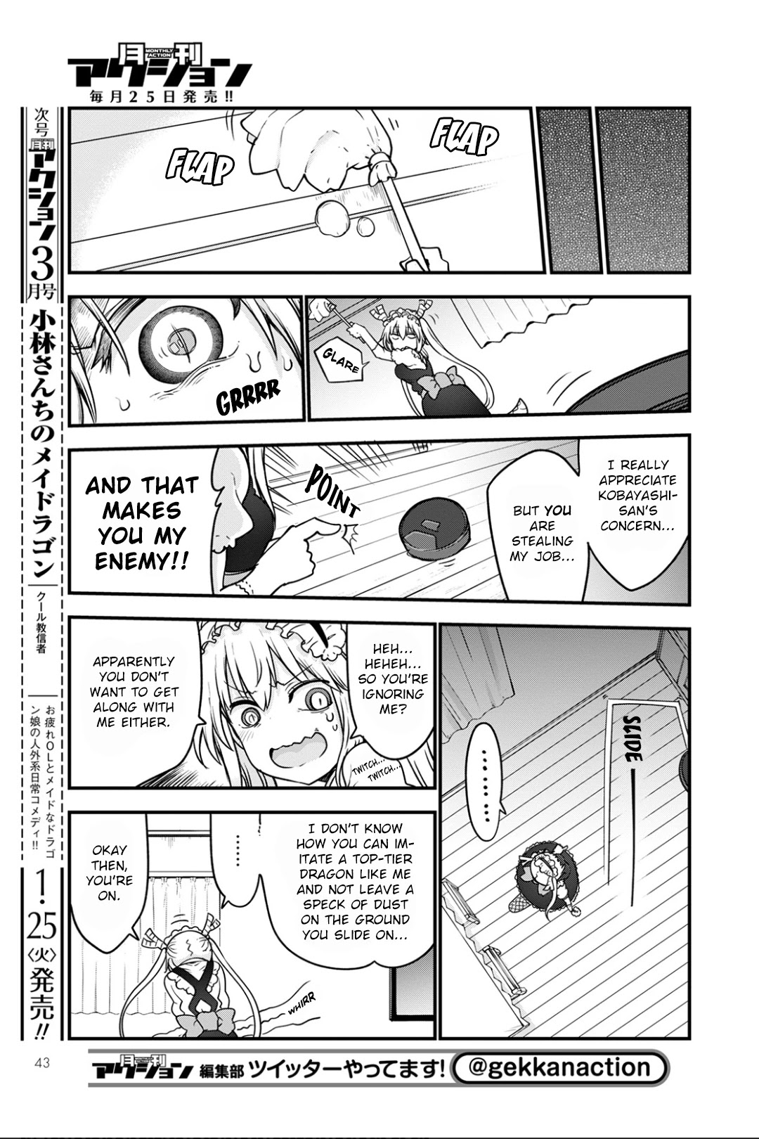 Kobayashi-san Chi no Maid Dragon Chapter 115 page 5 - Chapter 115: Tooru and the Robot Vacuum Cleaner