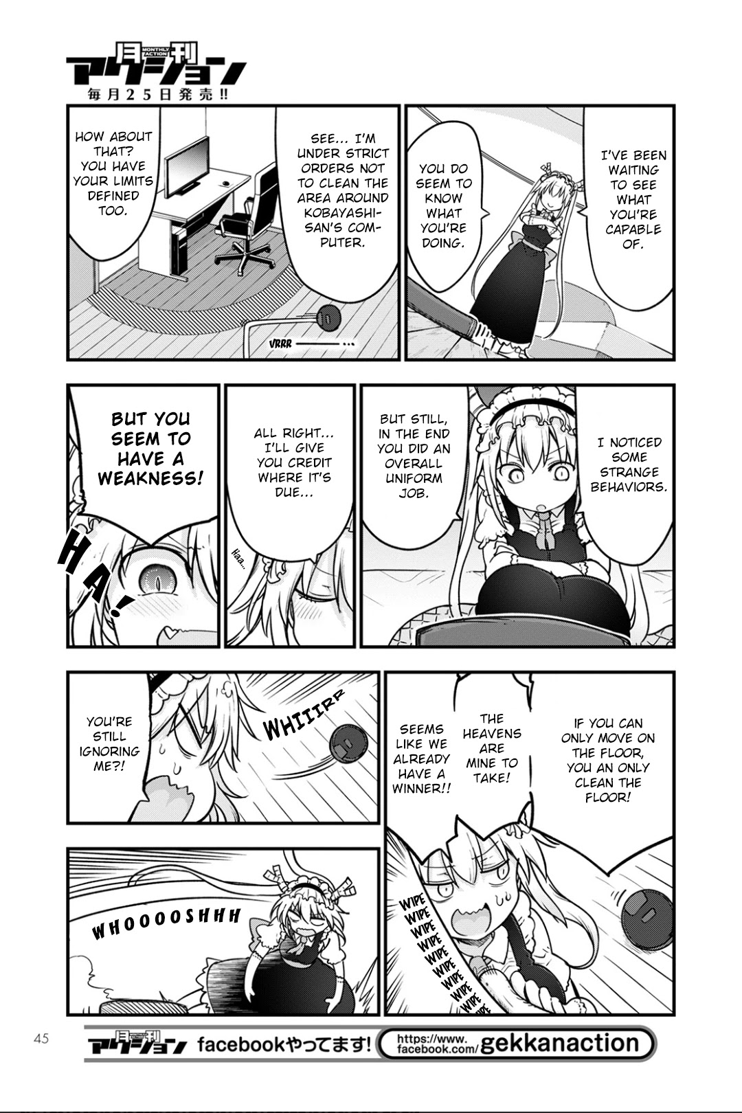 Kobayashi-san Chi no Maid Dragon Chapter 115 page 7 - Chapter 115: Tooru and the Robot Vacuum Cleaner