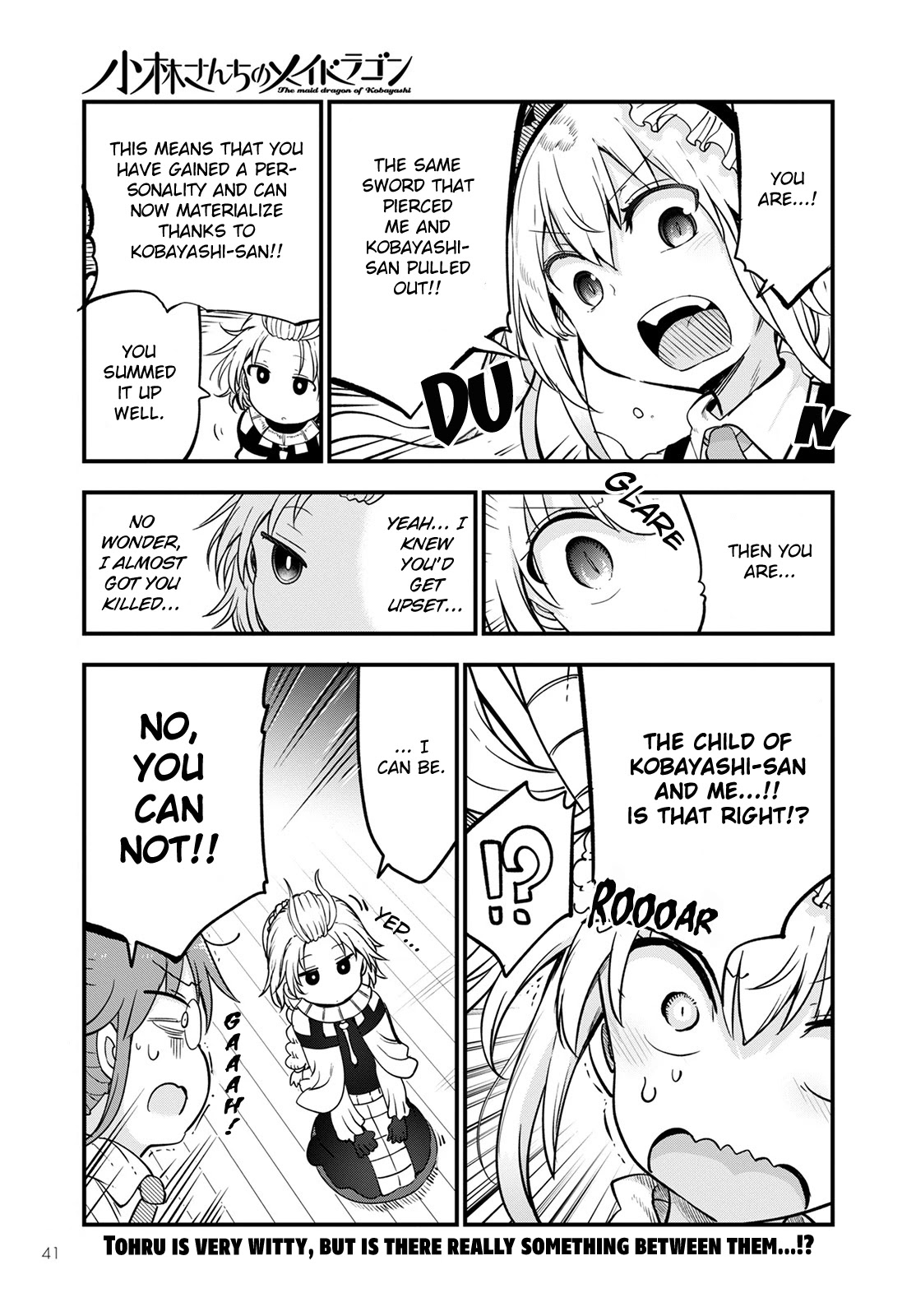 Kobayashi-san Chi no Maid Dragon Chapter 116 page 1 - Chapter 116: Tooru and the Holy Sword