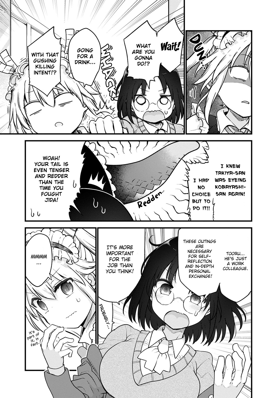 Kobayashi-san Chi no Maid Dragon Chapter 119 page 3 - Chapter 119: Tooru and Jealousy II