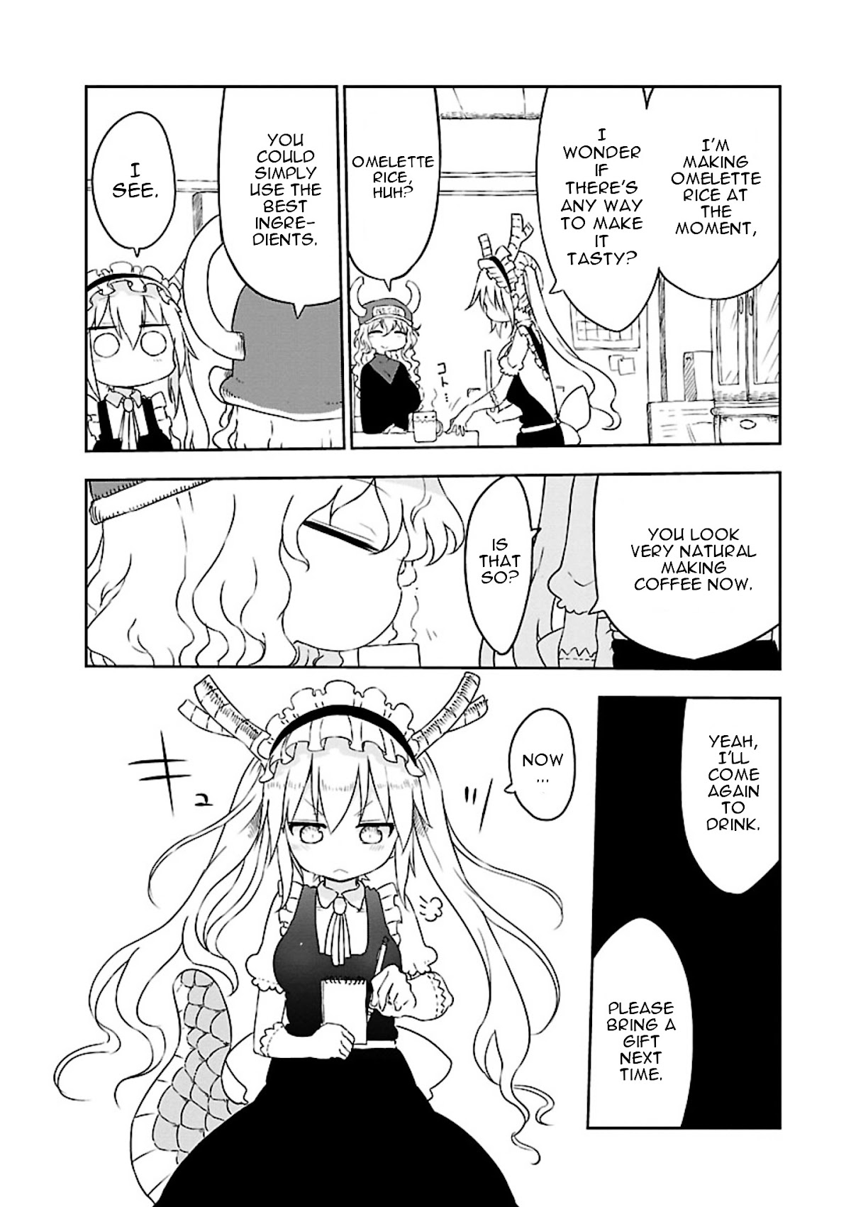 Kobayashi-san Chi no Maid Dragon Chapter 12 page 4 - Chapter 12 : Tooru and Omelette Rice