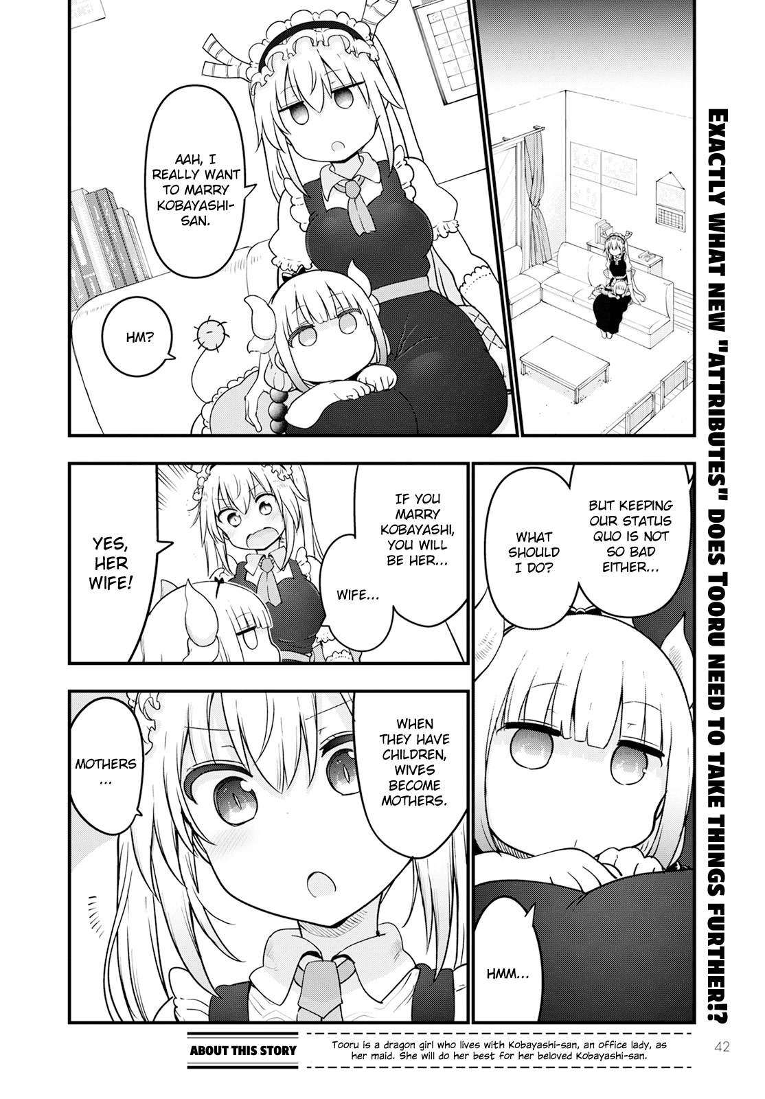 Kobayashi-san Chi no Maid Dragon Chapter 123 page 2 - Chapter 123: Tooru and Mother I