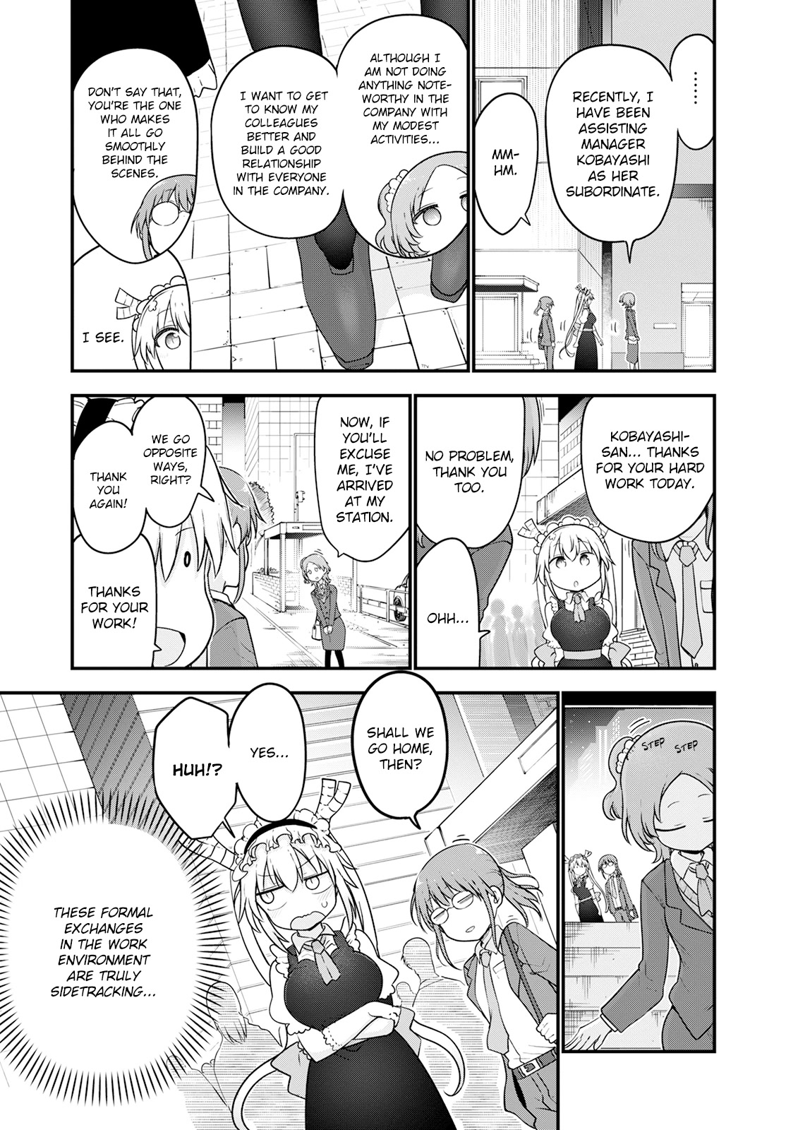 Kobayashi-san Chi no Maid Dragon Chapter 124 page 3 - Chapter 124: Tooru and Tatsuzawa-san