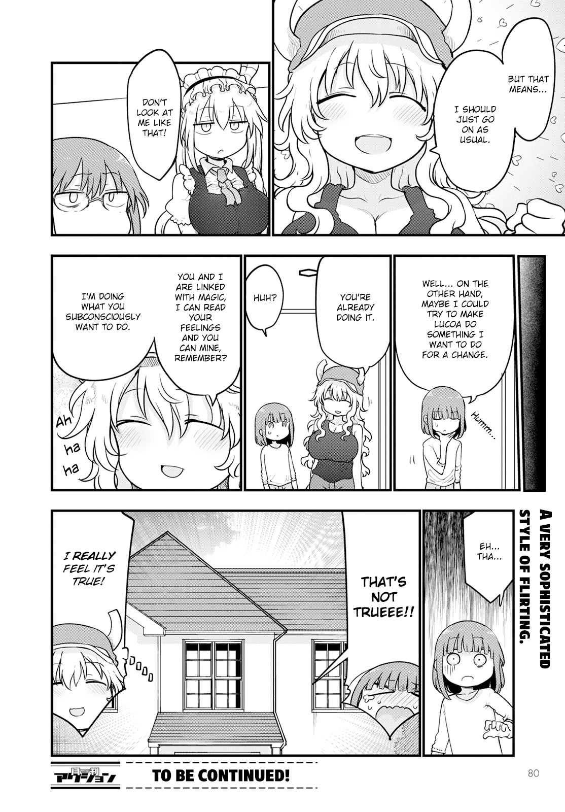 Kobayashi-san Chi no Maid Dragon Chapter 125 page 14 - Chapter 125: Lucoa and Skinship