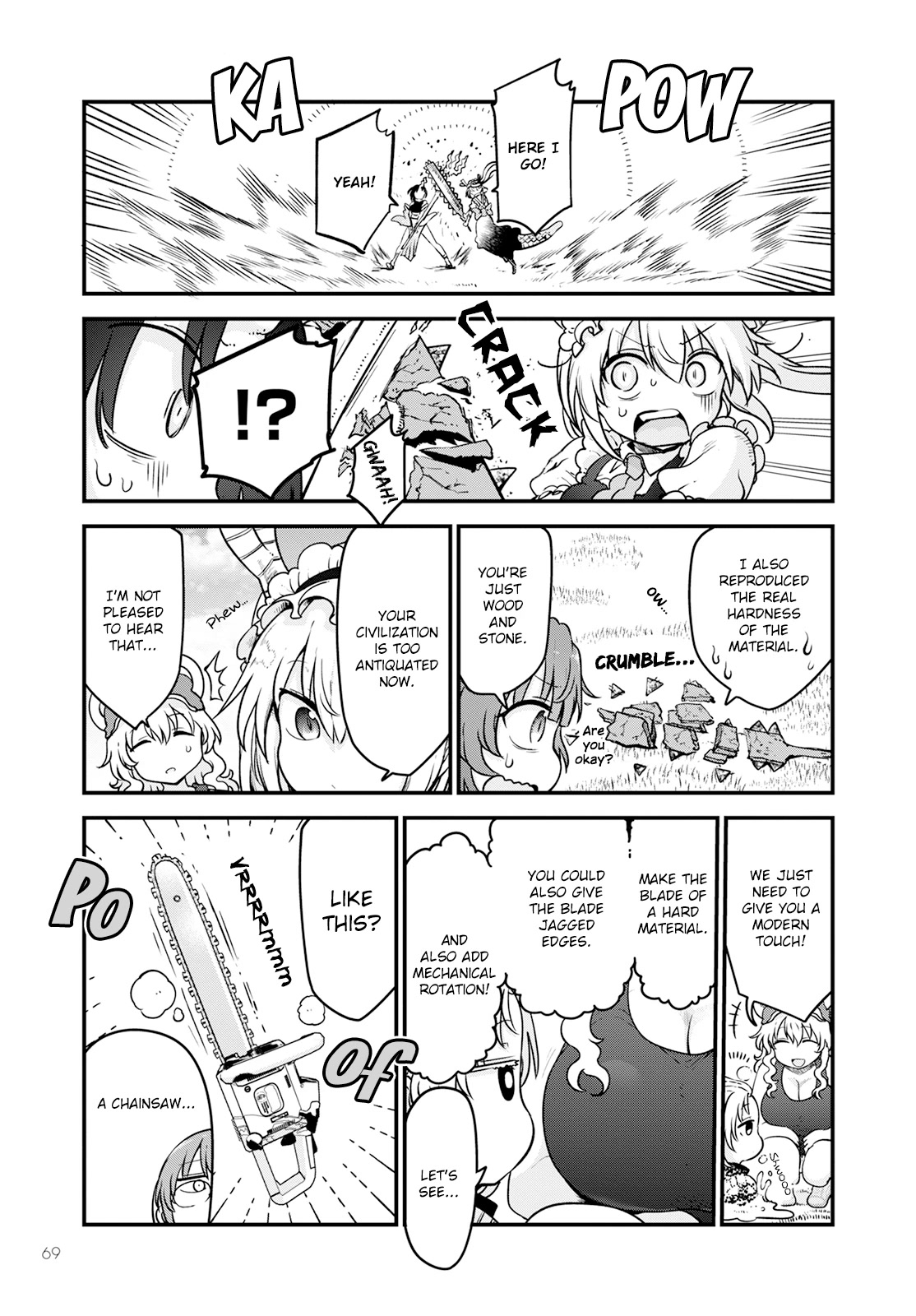 Kobayashi-san Chi no Maid Dragon Chapter 126 page 7 - Chapter 126: Tooru and Weapons