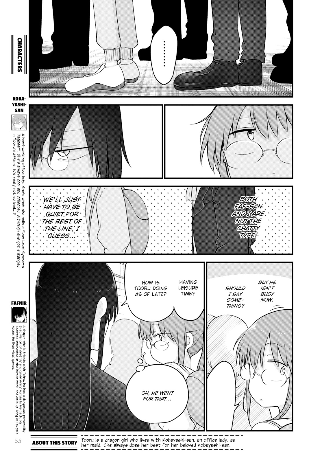 Kobayashi-san Chi no Maid Dragon Chapter 129 page 3 - Chapter 129: Kobayashi and Fafnir
