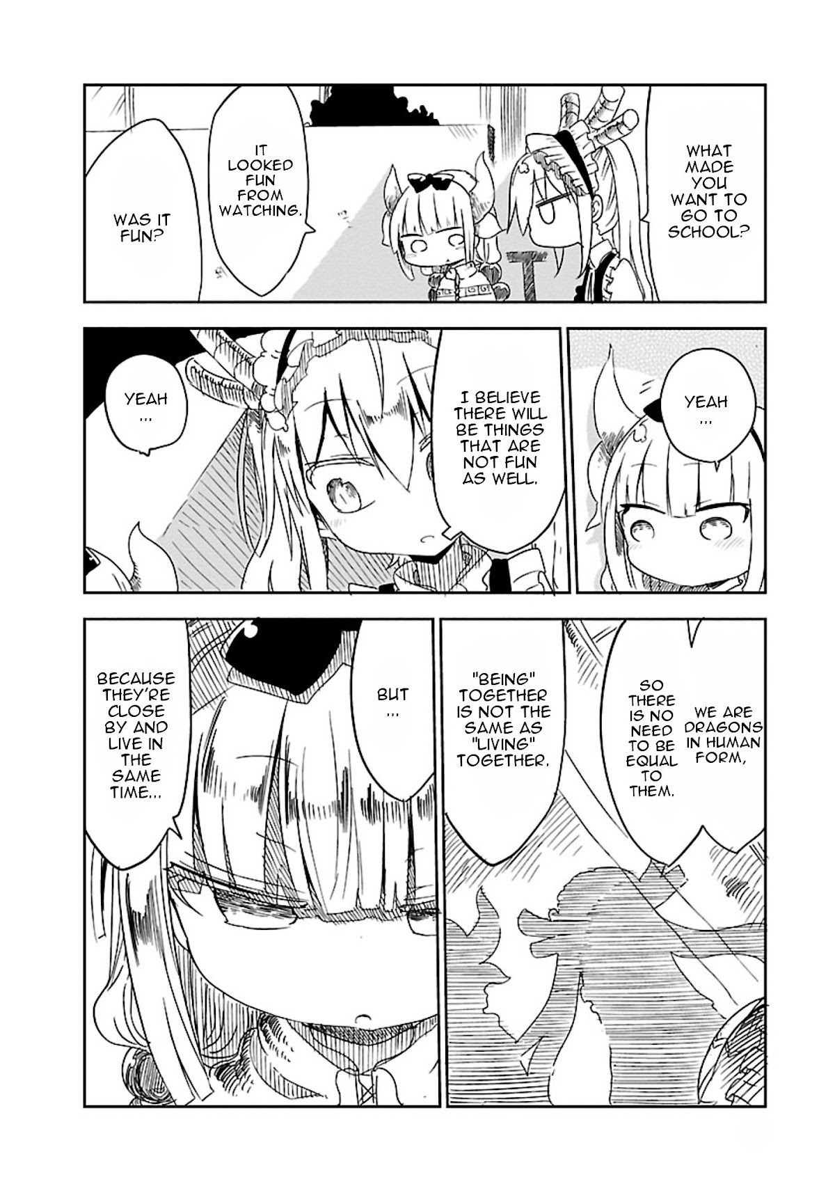 Kobayashi-san Chi no Maid Dragon Chapter 13 page 10 - Chapter 13 : Kanna and School