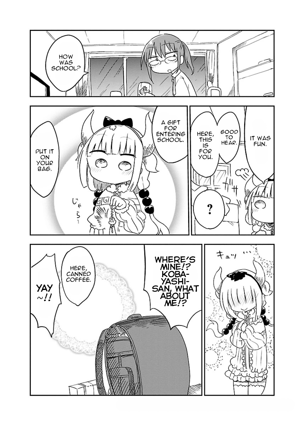 Kobayashi-san Chi no Maid Dragon Chapter 13 page 12 - Chapter 13 : Kanna and School