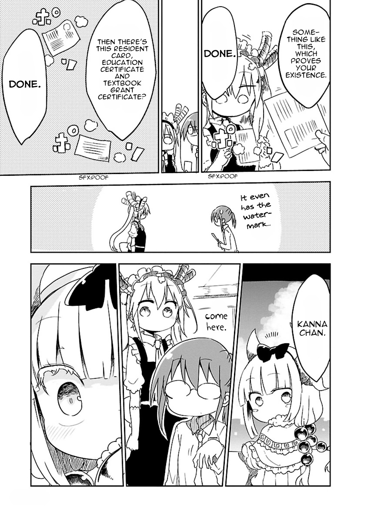 Kobayashi-san Chi no Maid Dragon Chapter 13 page 3 - Chapter 13 : Kanna and School