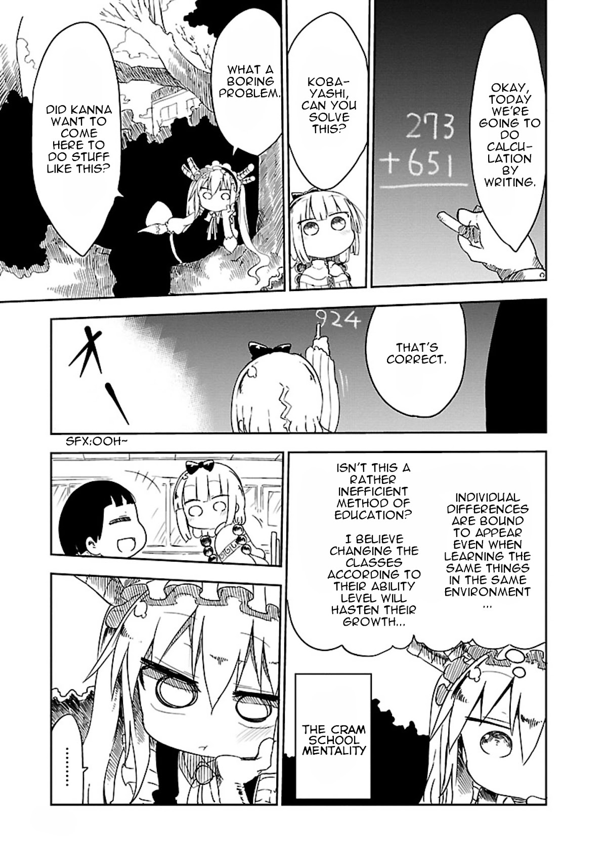 Kobayashi-san Chi no Maid Dragon Chapter 13 page 5 - Chapter 13 : Kanna and School