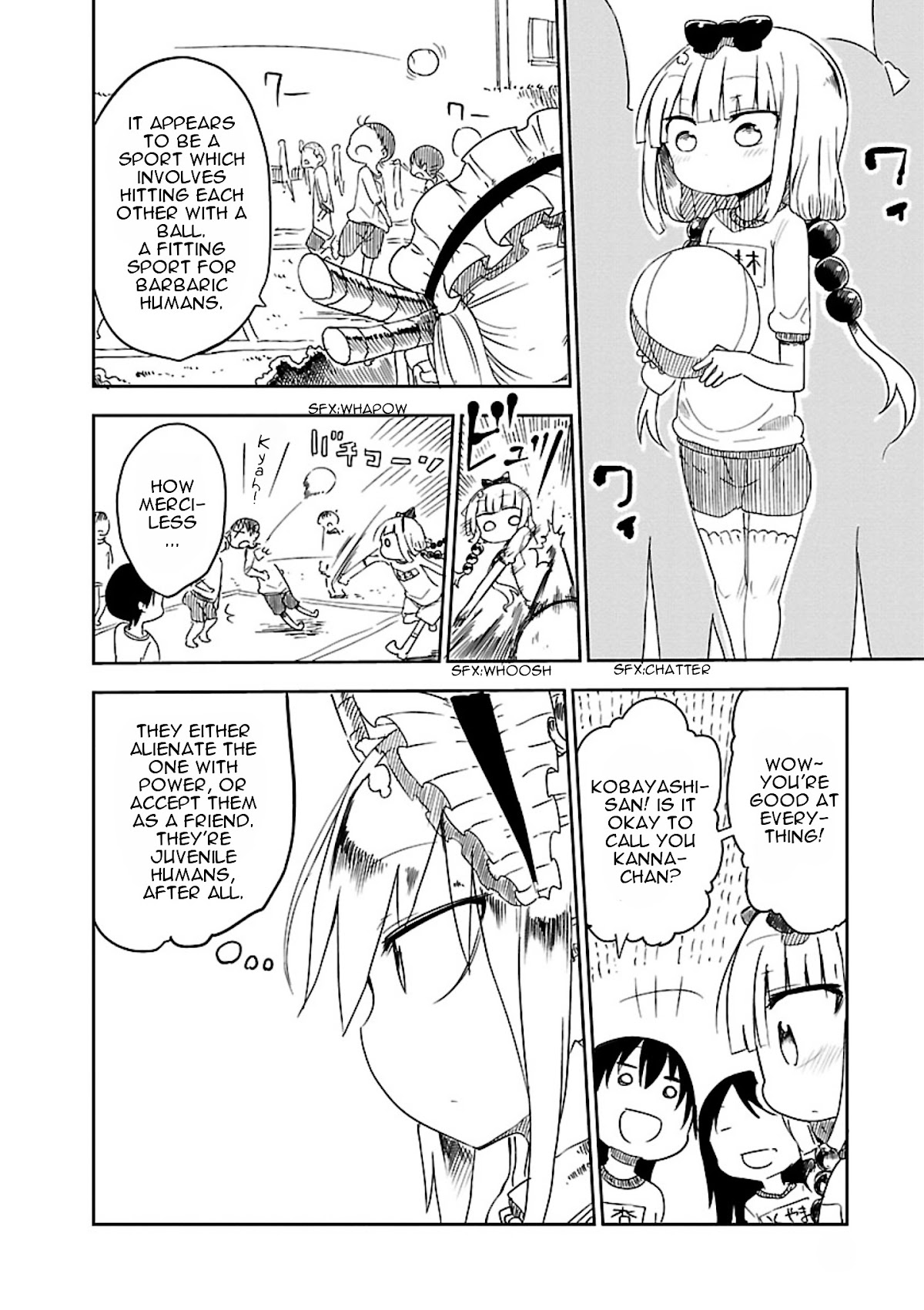 Kobayashi-san Chi no Maid Dragon Chapter 13 page 6 - Chapter 13 : Kanna and School