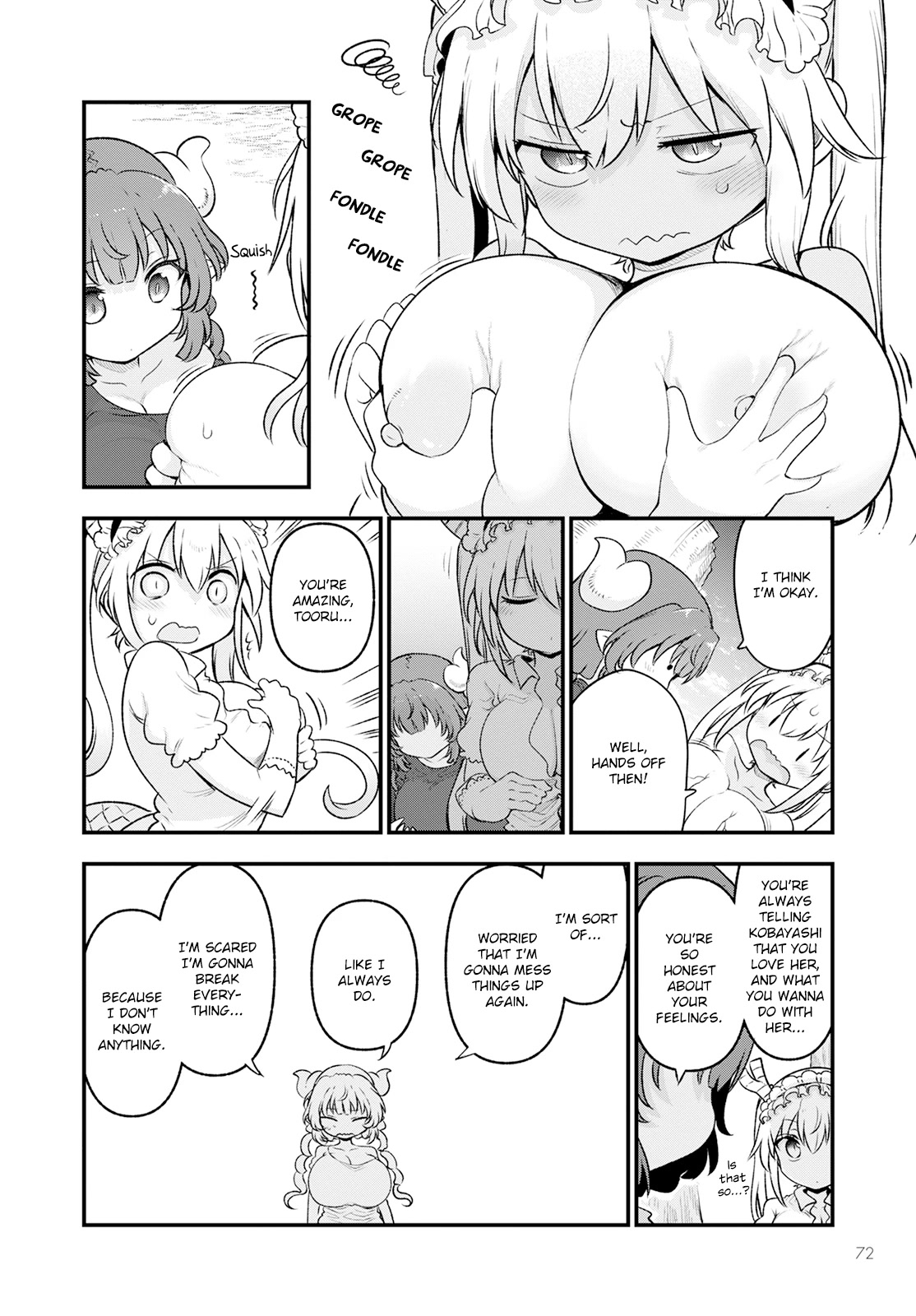 Kobayashi-san Chi no Maid Dragon Chapter 130 page 12 - Chapter 130: Iruru and Sleepover (First Half)