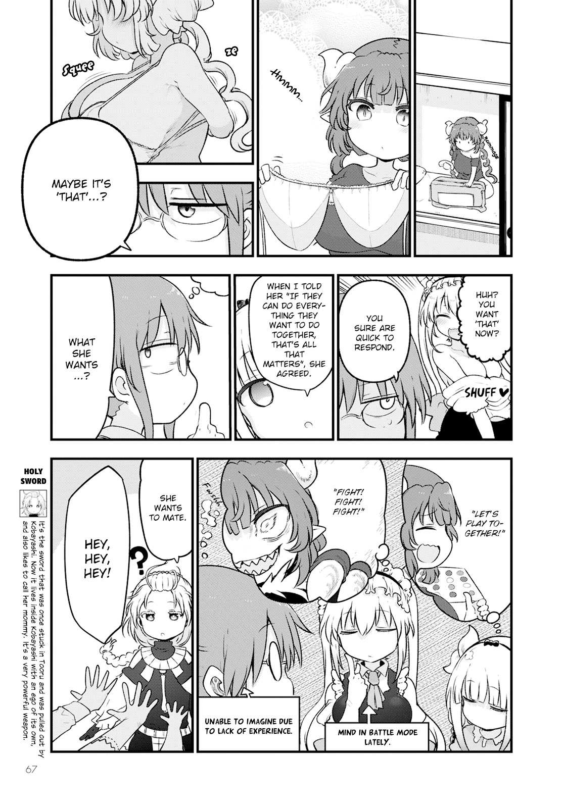 Kobayashi-san Chi no Maid Dragon Chapter 130 page 7 - Chapter 130: Iruru and Sleepover (First Half)