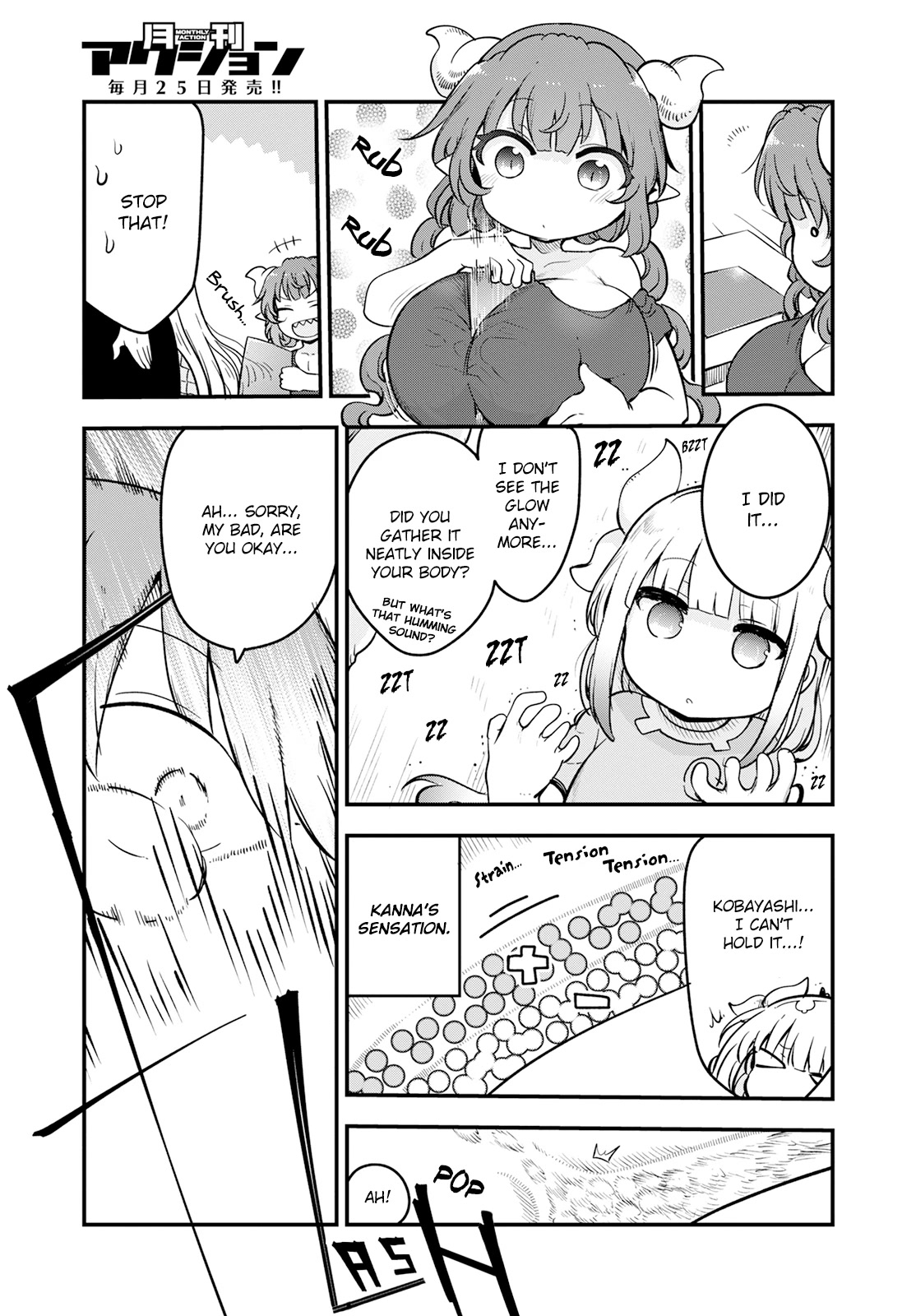 Kobayashi-san Chi no Maid Dragon Chapter 134 page 7 - Chapter 134: Kanna and Static Electricity
