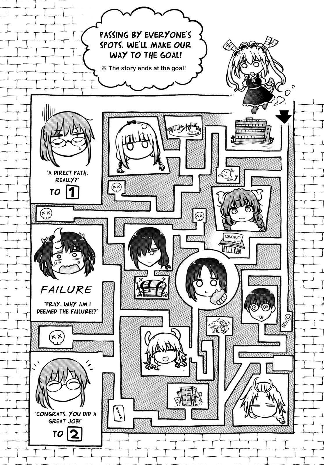 Kobayashi-san Chi no Maid Dragon Chapter 136 page 2 - Chapter 136: Tohru and Their Gamebook
