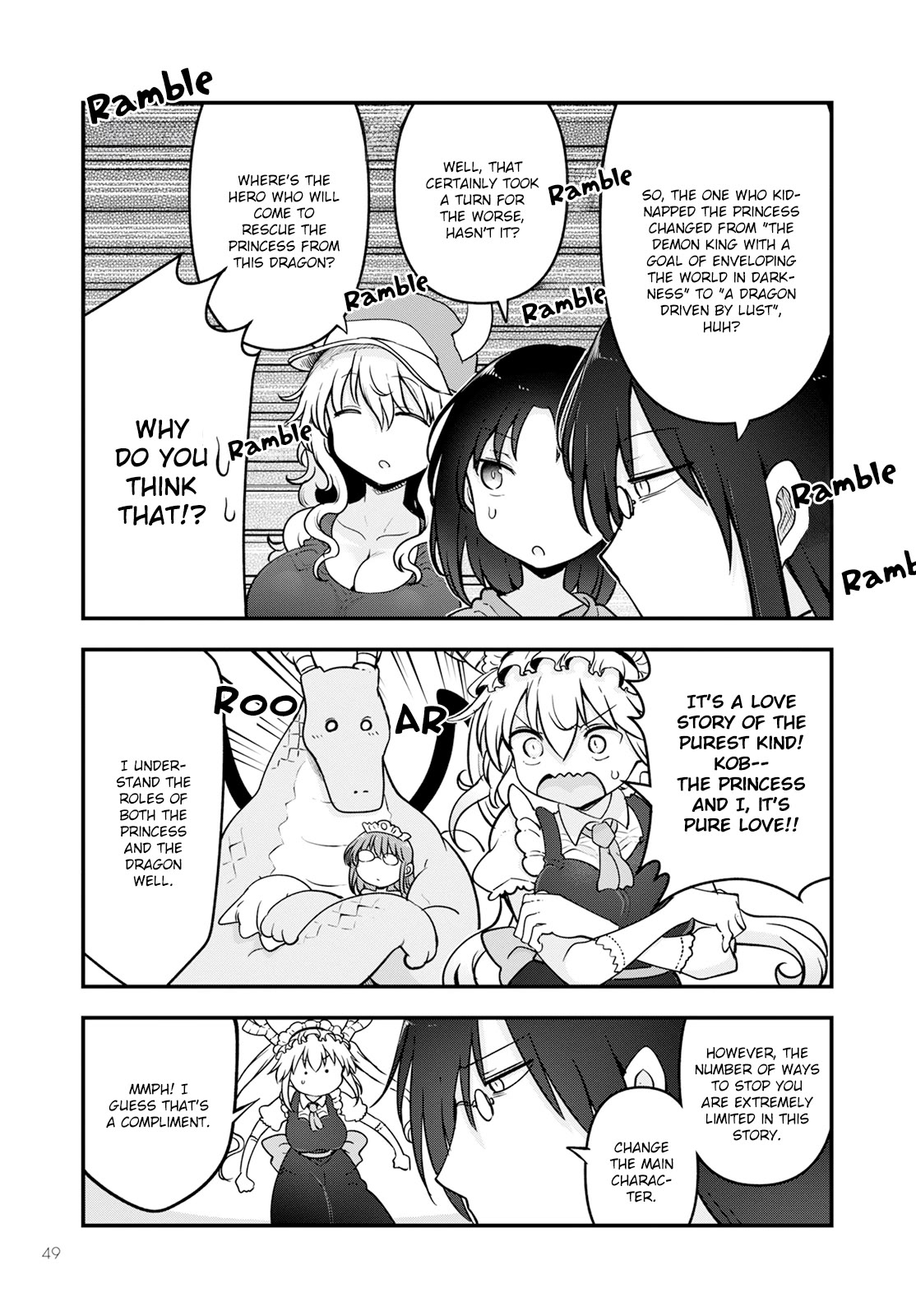 Kobayashi-san Chi no Maid Dragon Chapter 136 page 7 - Chapter 136: Tohru and Their Gamebook
