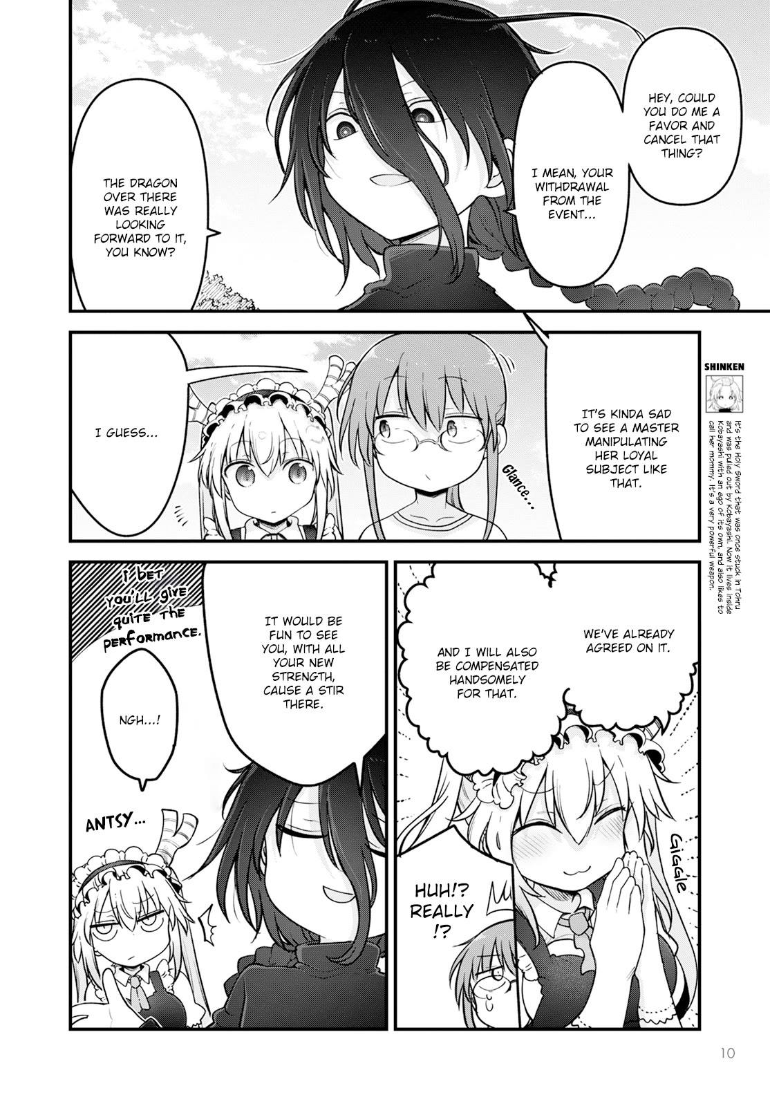 Kobayashi-san Chi no Maid Dragon Chapter 141 page 4 - Chapter 141: Kobayashi and Loki II