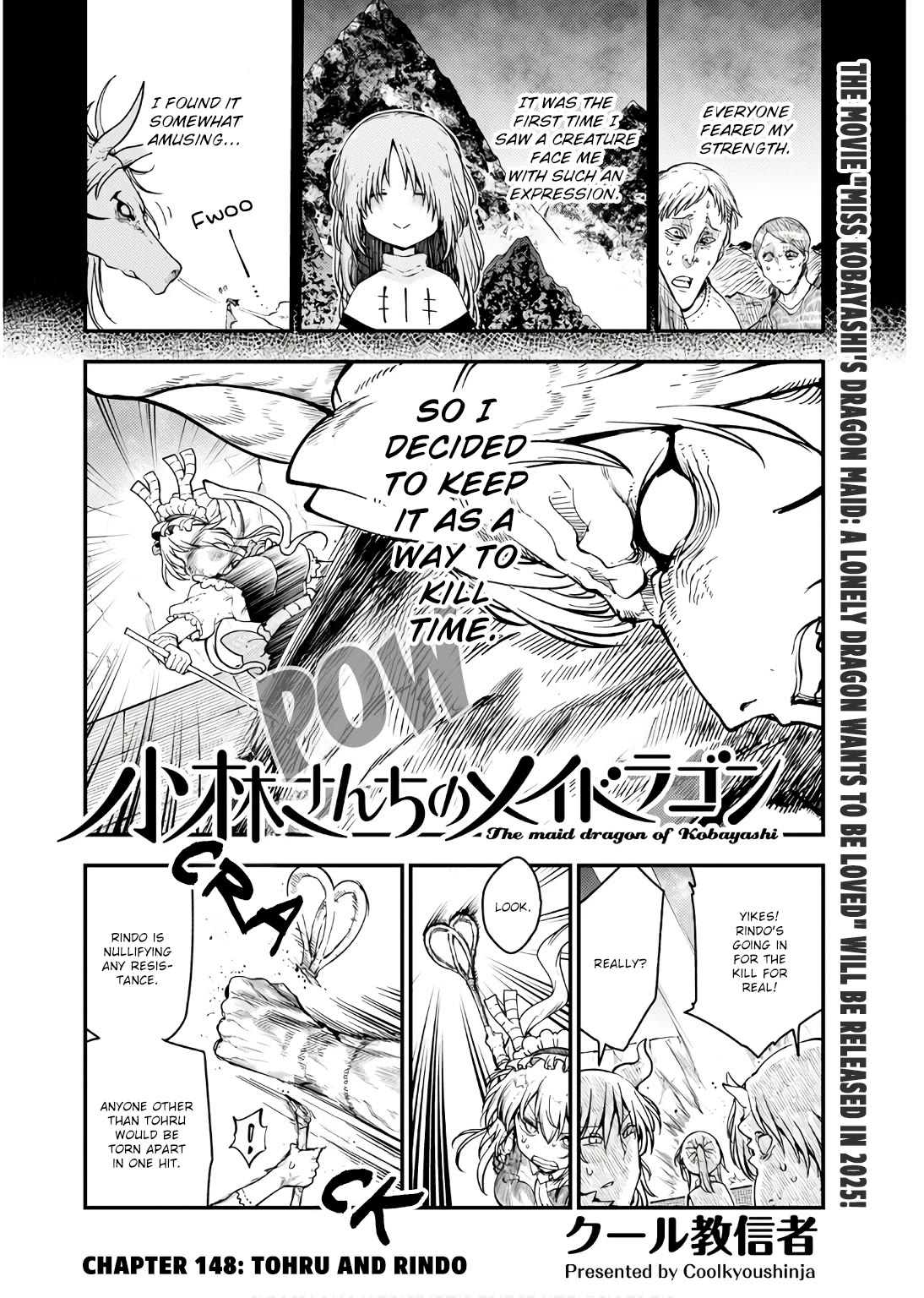 Kobayashi-san Chi no Maid Dragon Chapter 148 page 2 - Chapter 148: Tohru and Rindo