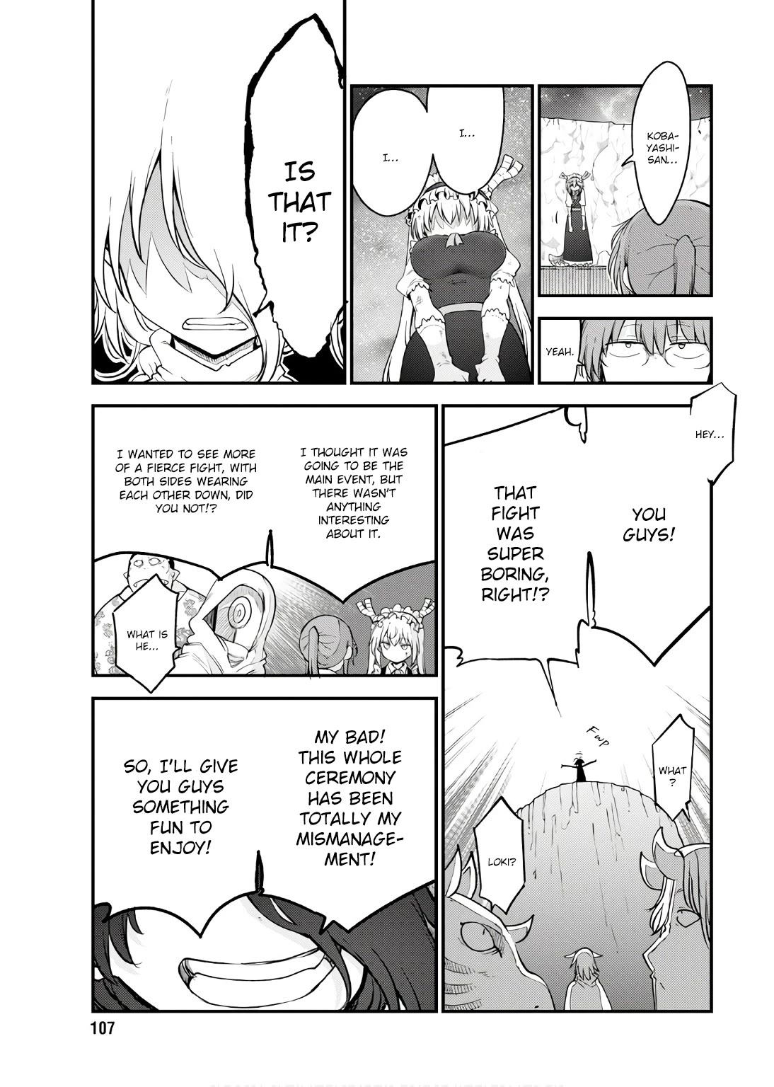 Kobayashi-san Chi no Maid Dragon Chapter 149 page 11 - Chapter 149: Fafnir and Fenrir