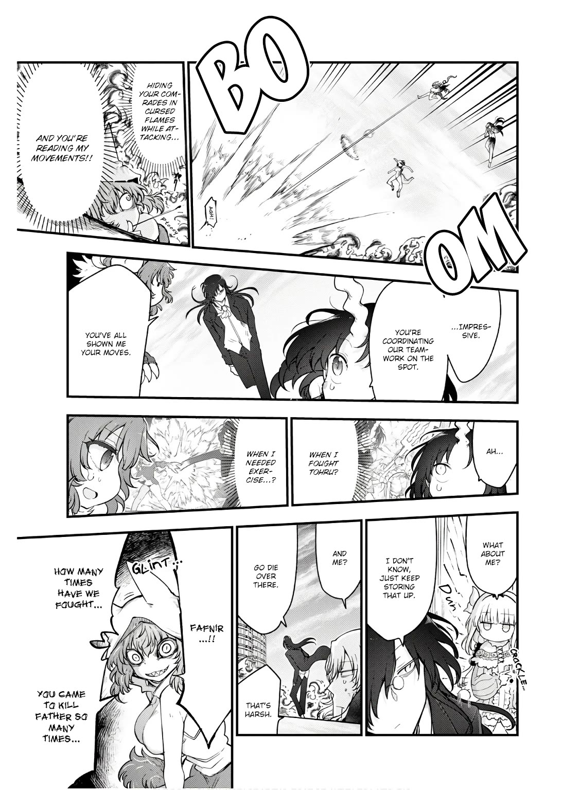 Kobayashi-san Chi no Maid Dragon Chapter 149 page 3 - Chapter 149: Fafnir and Fenrir