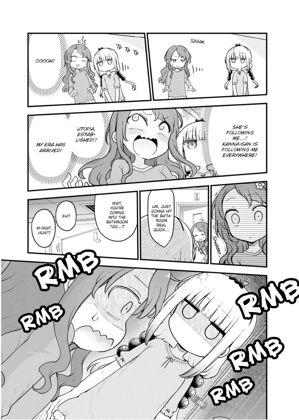 Kobayashi-san Chi no Maid Dragon Chapter 155 page 4 - Chapter 155: Kanna and Instincts
