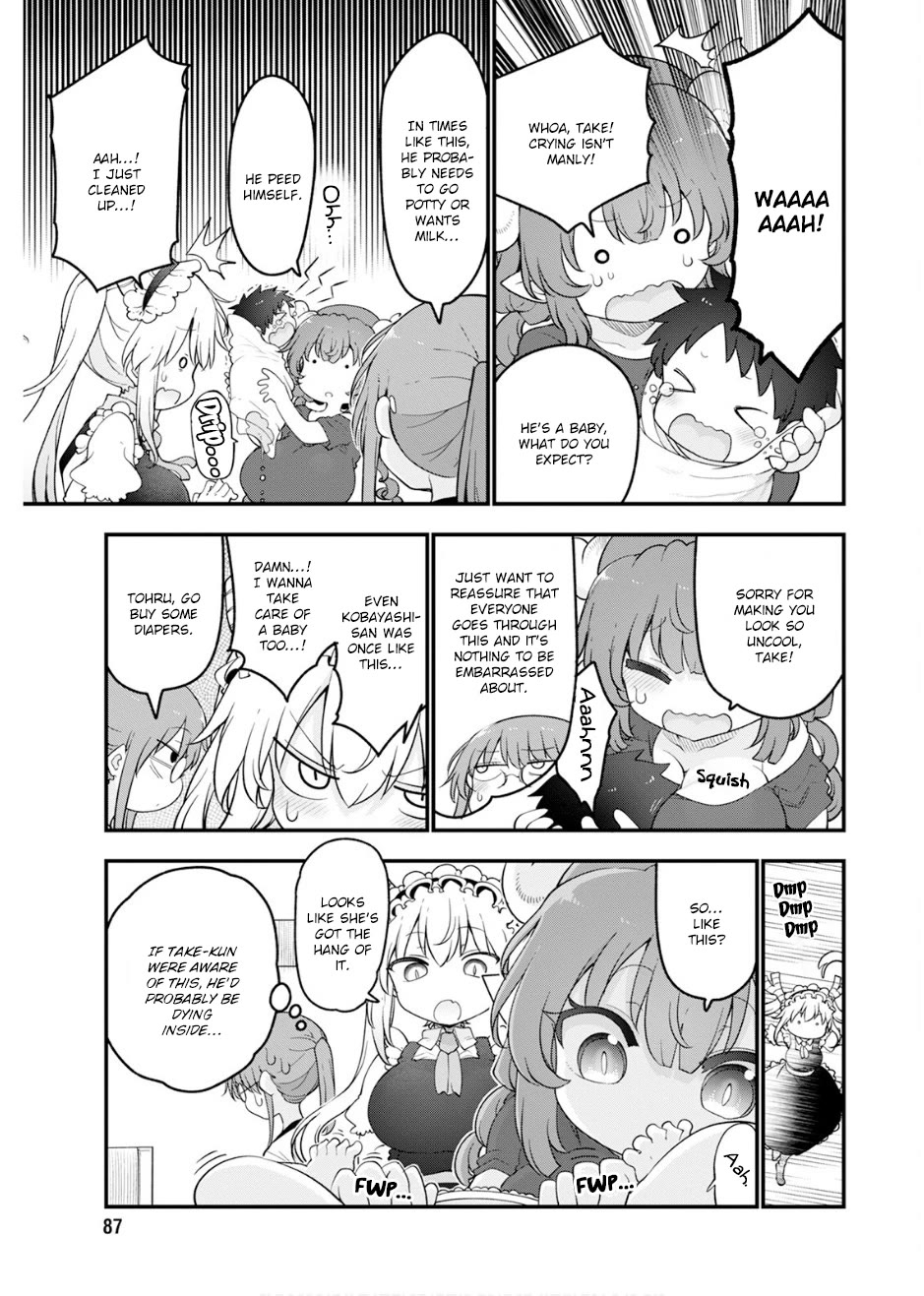 Kobayashi-san Chi no Maid Dragon Chapter 156 page 5 - Chapter 156: Iruru and Baby