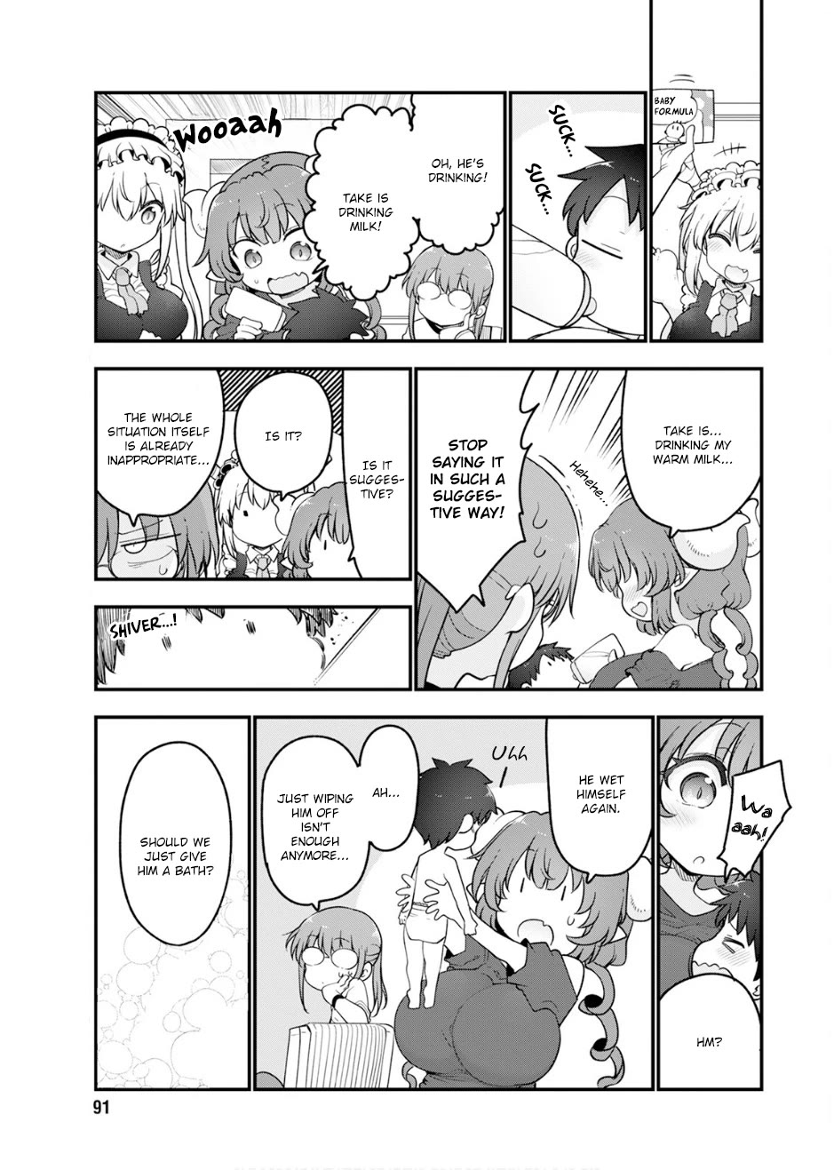 Kobayashi-san Chi no Maid Dragon Chapter 156 page 9 - Chapter 156: Iruru and Baby