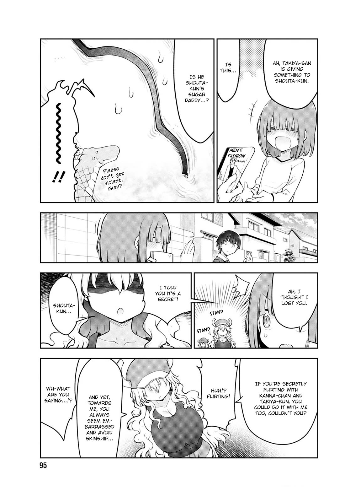 Kobayashi-san Chi no Maid Dragon Chapter 159 page 11 - Chapter 159: Lucoa and Shouta's Secret