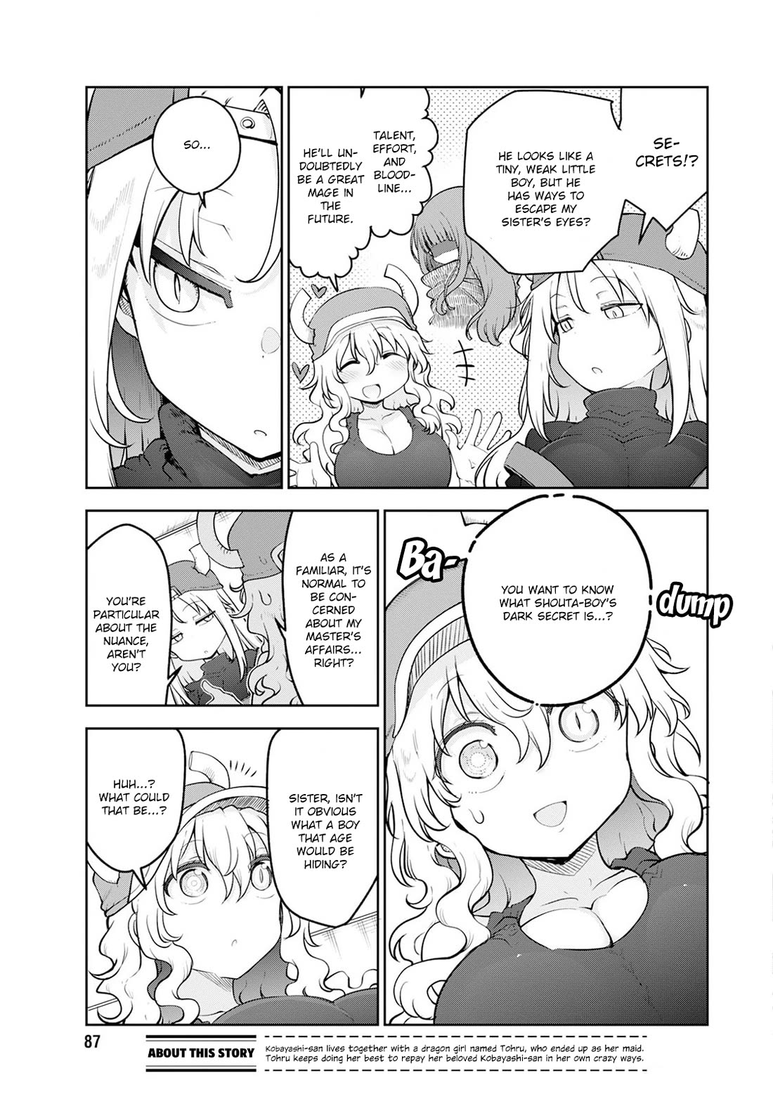 Kobayashi-san Chi no Maid Dragon Chapter 159 page 3 - Chapter 159: Lucoa and Shouta's Secret