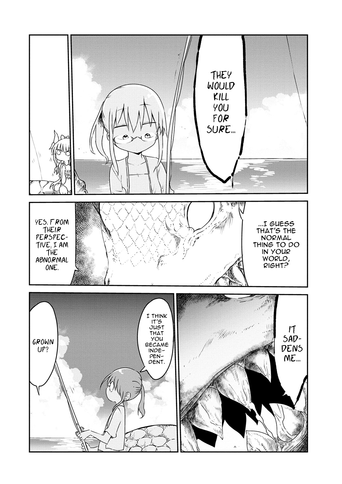 Kobayashi-san Chi no Maid Dragon Chapter 16 page 11 - Chapter 16 : Tooru and the Beach