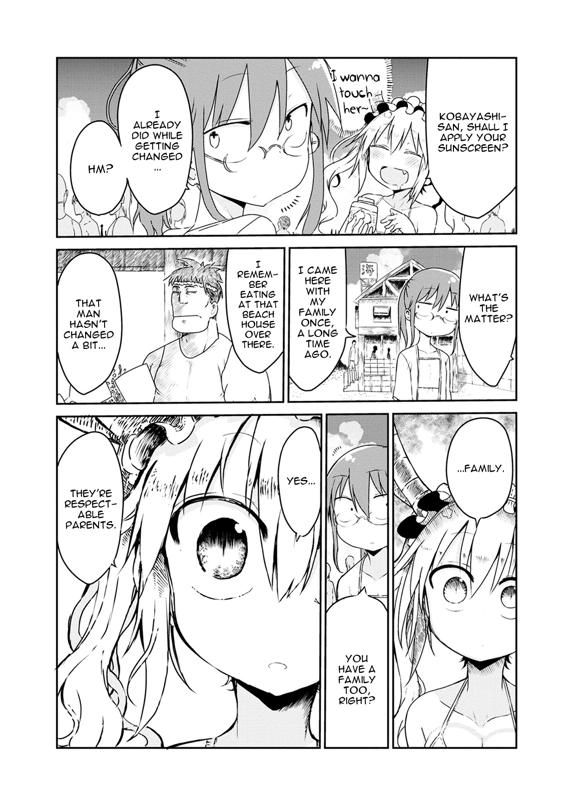 Kobayashi-san Chi no Maid Dragon Chapter 16 page 5 - Chapter 16 : Tooru and the Beach