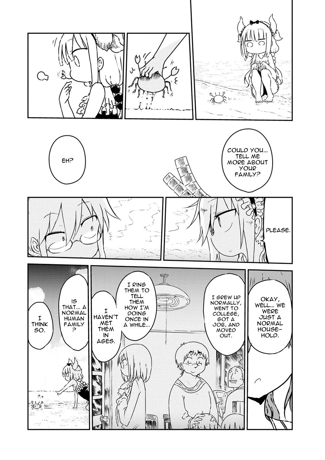 Kobayashi-san Chi no Maid Dragon Chapter 16 page 6 - Chapter 16 : Tooru and the Beach