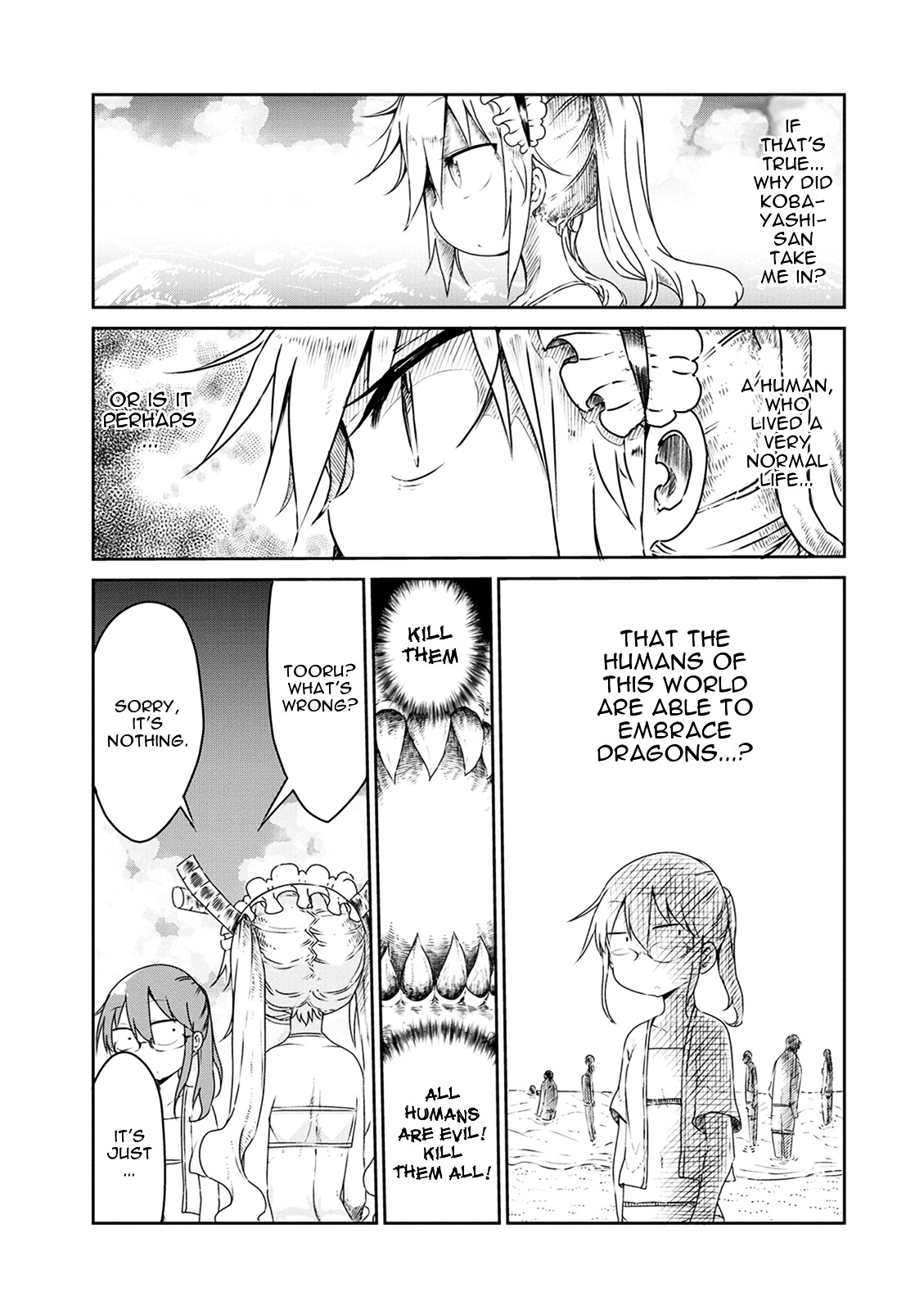 Kobayashi-san Chi no Maid Dragon Chapter 16 page 7 - Chapter 16 : Tooru and the Beach