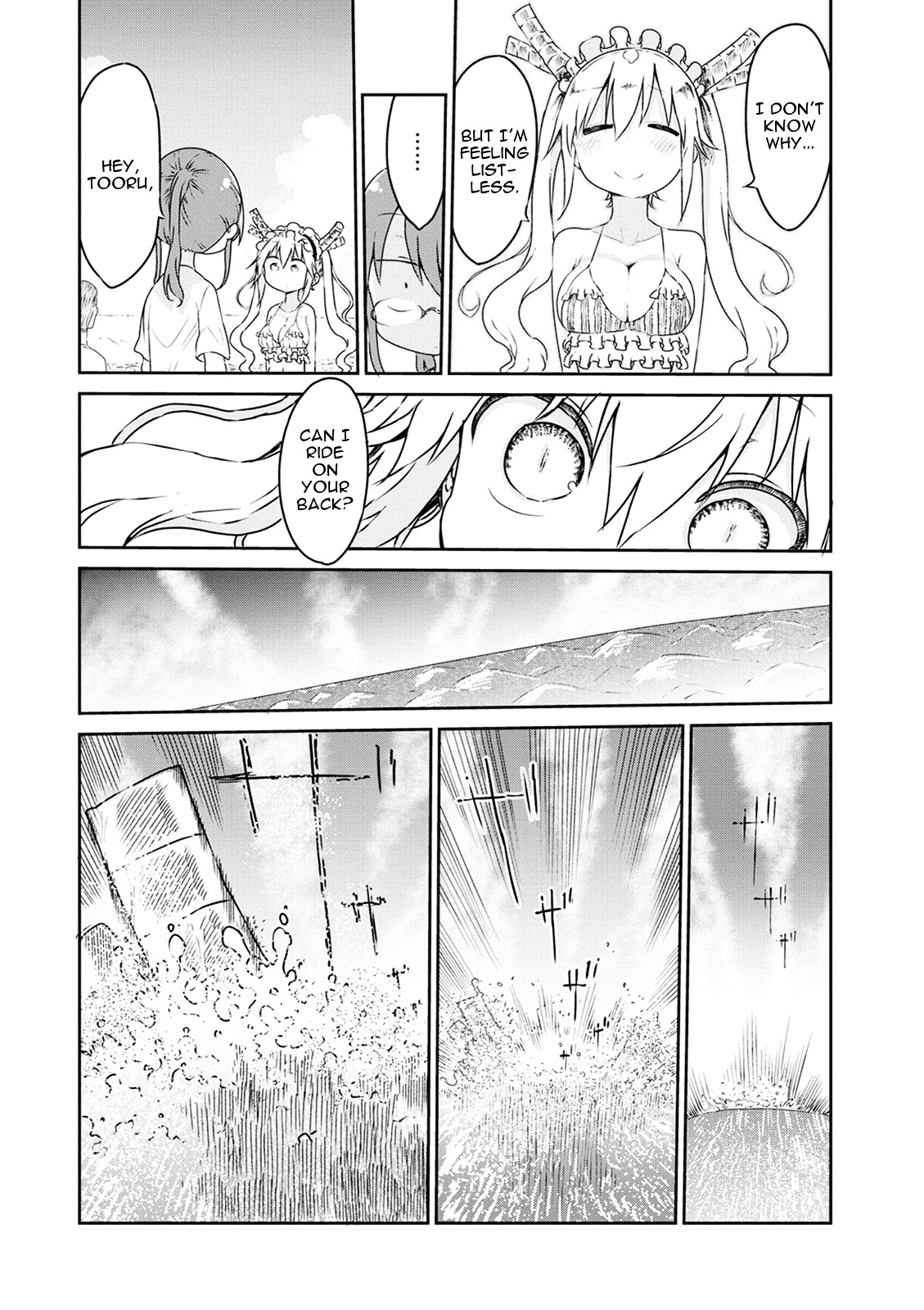 Kobayashi-san Chi no Maid Dragon Chapter 16 page 8 - Chapter 16 : Tooru and the Beach