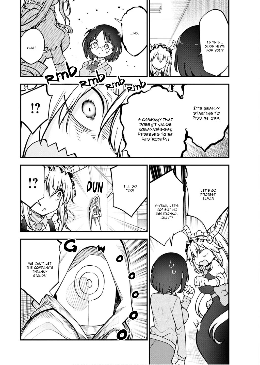 Kobayashi-san Chi no Maid Dragon Chapter 161 page 10 - Chapter 161: Kobayashi and Layoffs