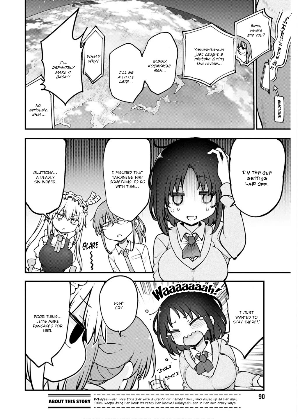 Kobayashi-san Chi no Maid Dragon Chapter 161 page 4 - Chapter 161: Kobayashi and Layoffs