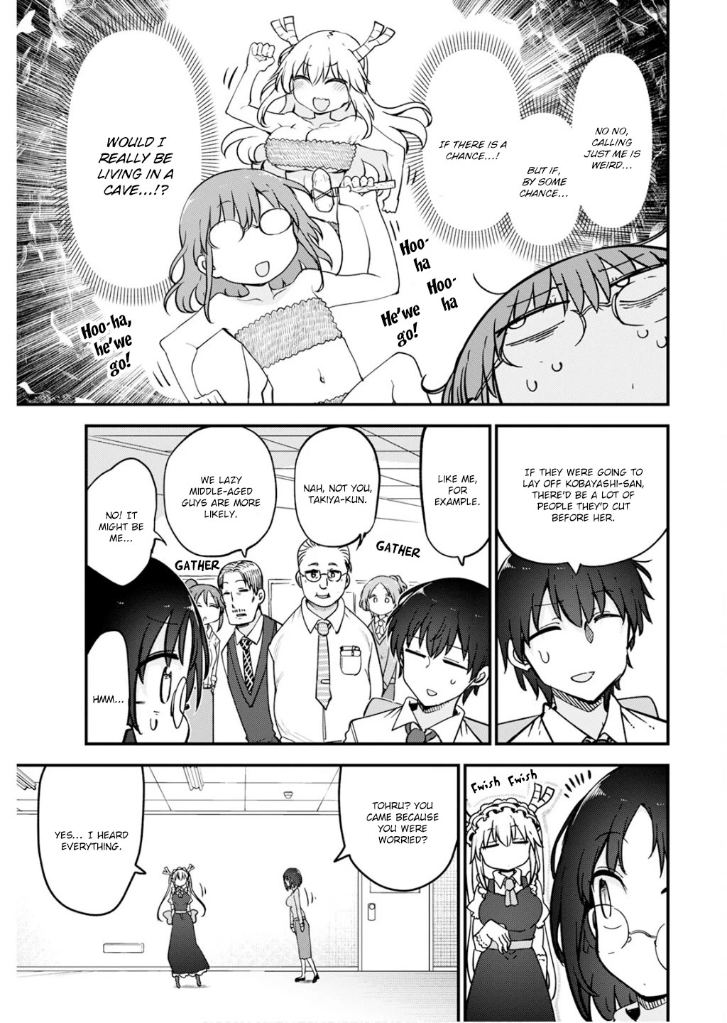 Kobayashi-san Chi no Maid Dragon Chapter 161 page 9 - Chapter 161: Kobayashi and Layoffs