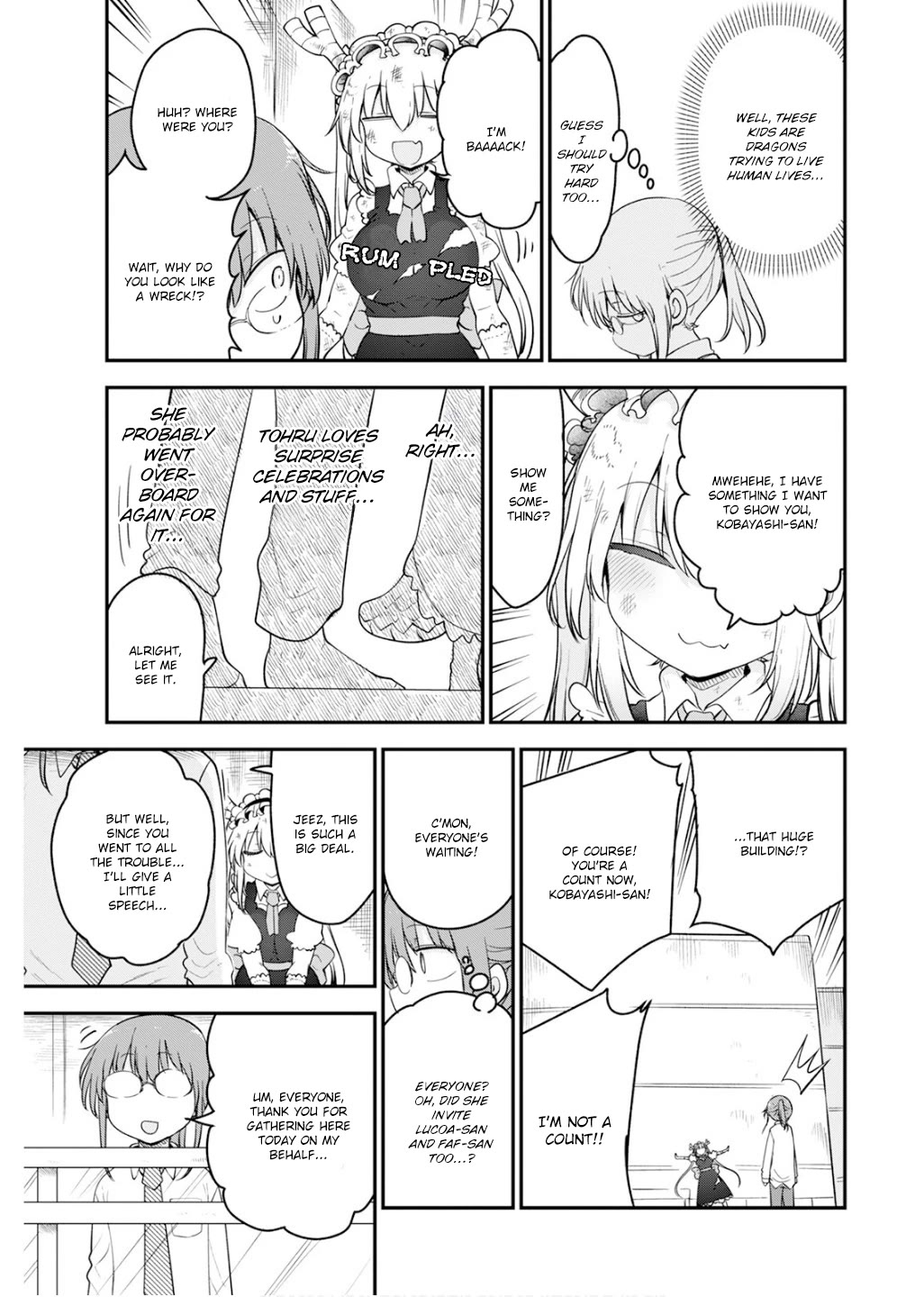 Kobayashi-san Chi no Maid Dragon Chapter 162 page 13 - Chapter 162: Tohru and the Surprise
