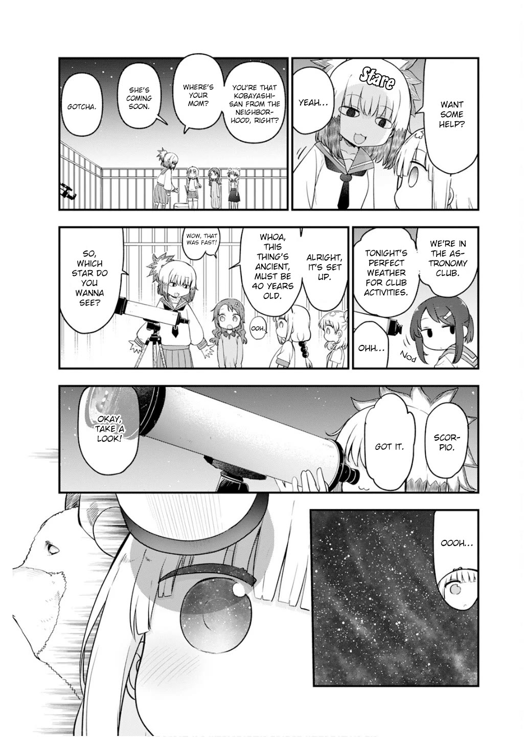 Kobayashi-san Chi no Maid Dragon Chapter 163 page 11 - Chapter 163: Kanna and Stargazing